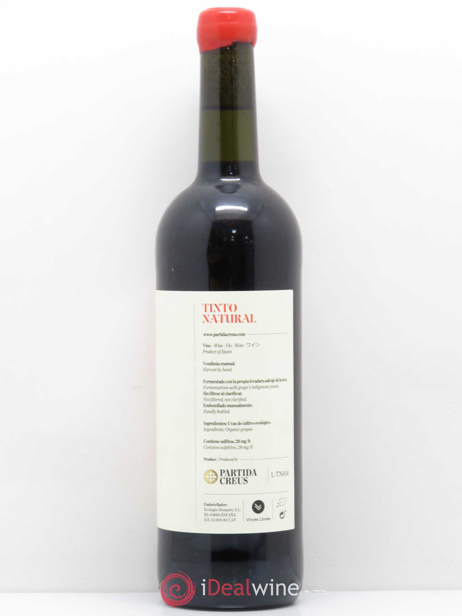 Espagne Tinto natural Partida Creus - Posten von 1 Flasche - 0