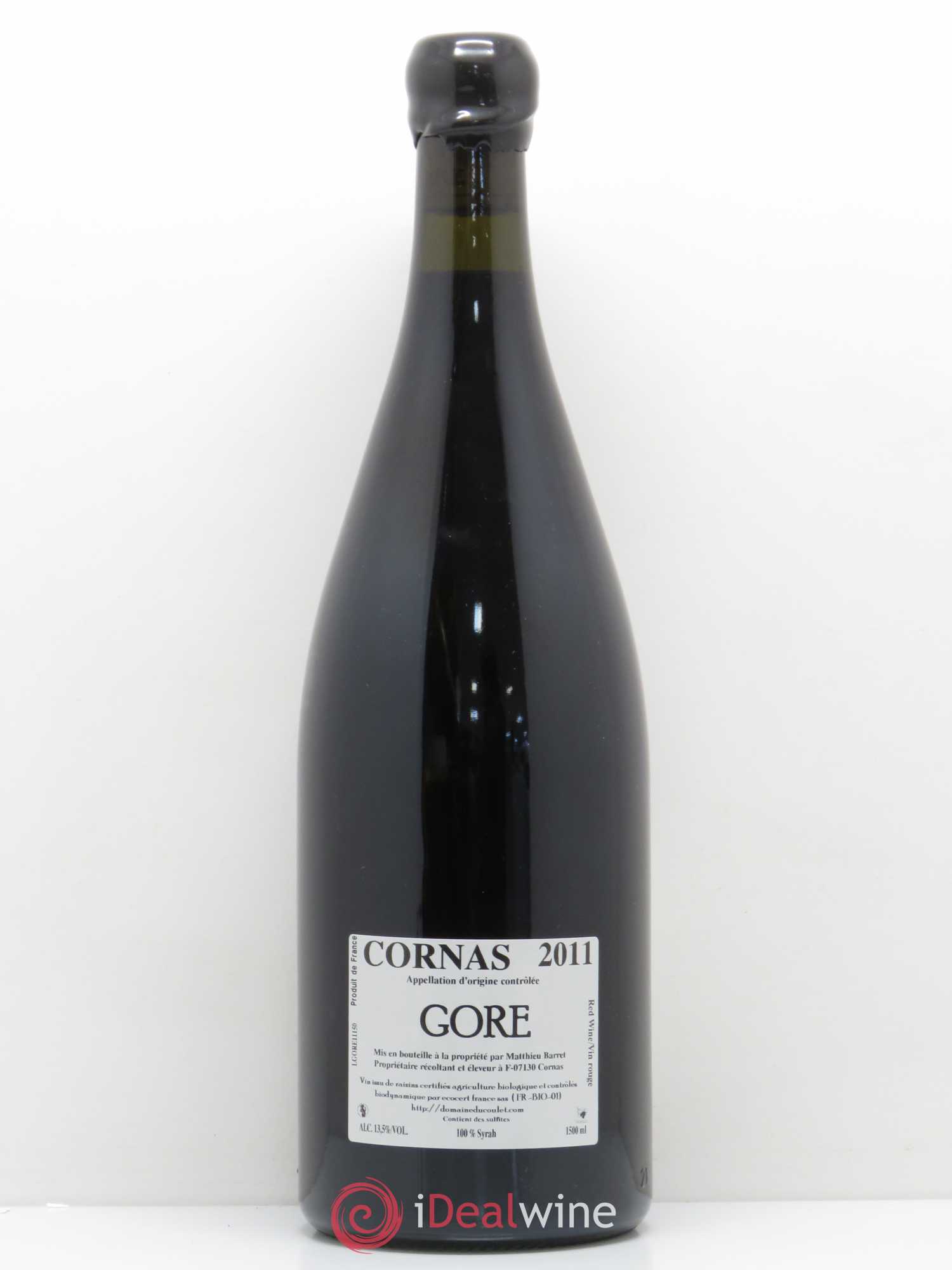 Cornas Gore - Matthieu Barret 2011 - Lot de 1 magnum - 1