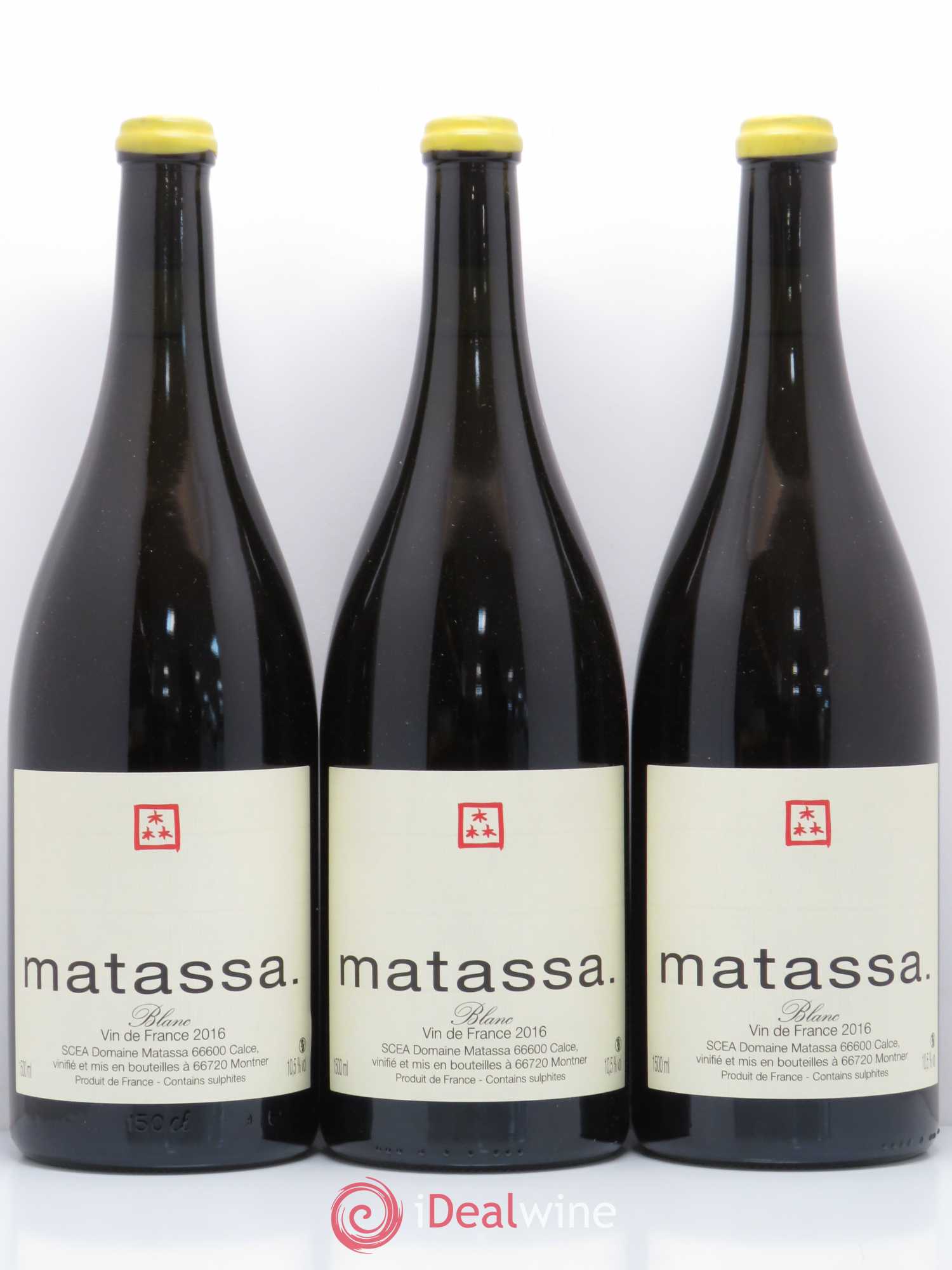 Vin de France Matassa 2016 - Lot de 3 magnums - 0