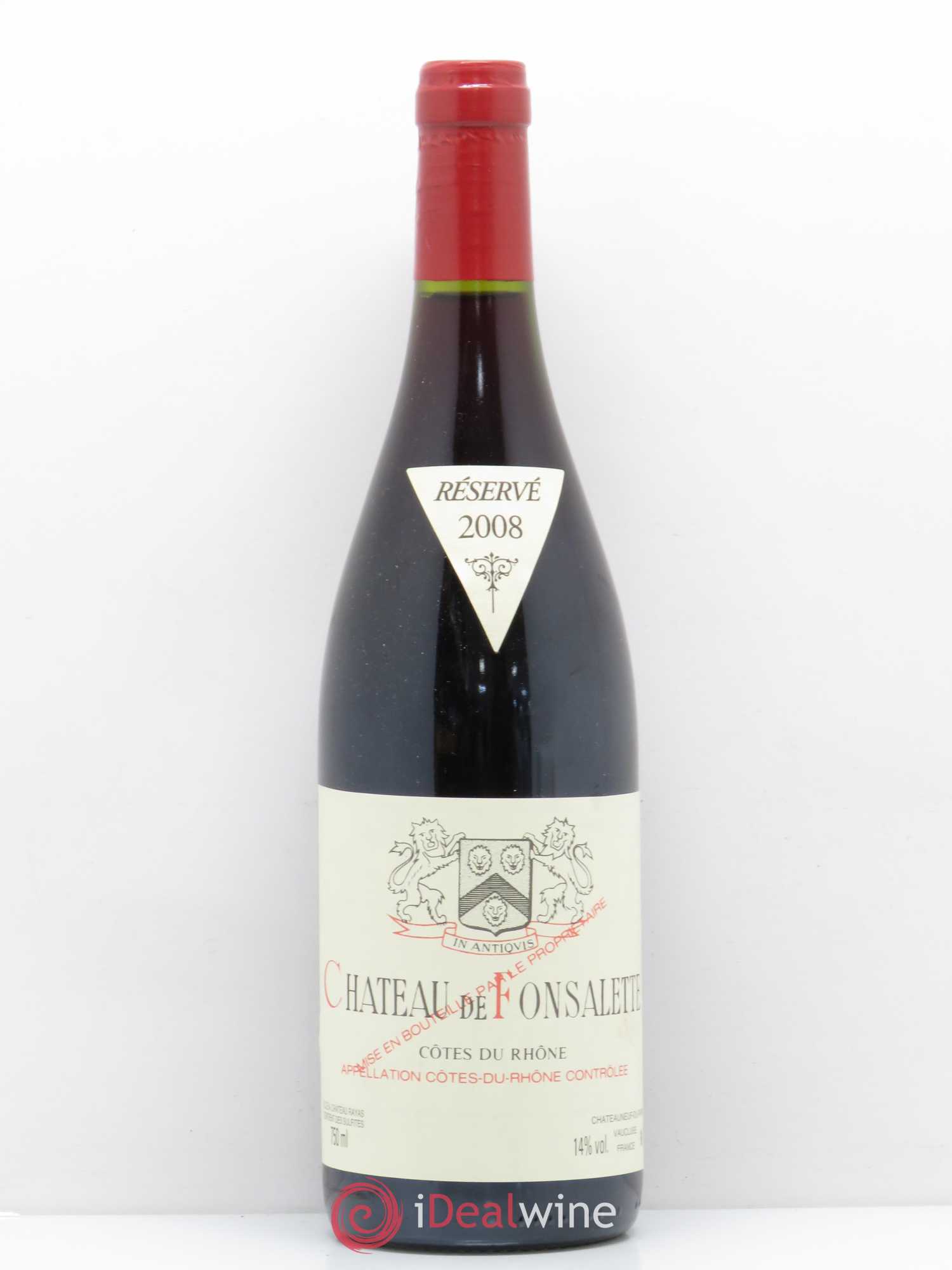 Côtes-du-Rhône Château de Fonsalette Emmanuel Reynaud 2008 - Lot de 1 bouteille - 0