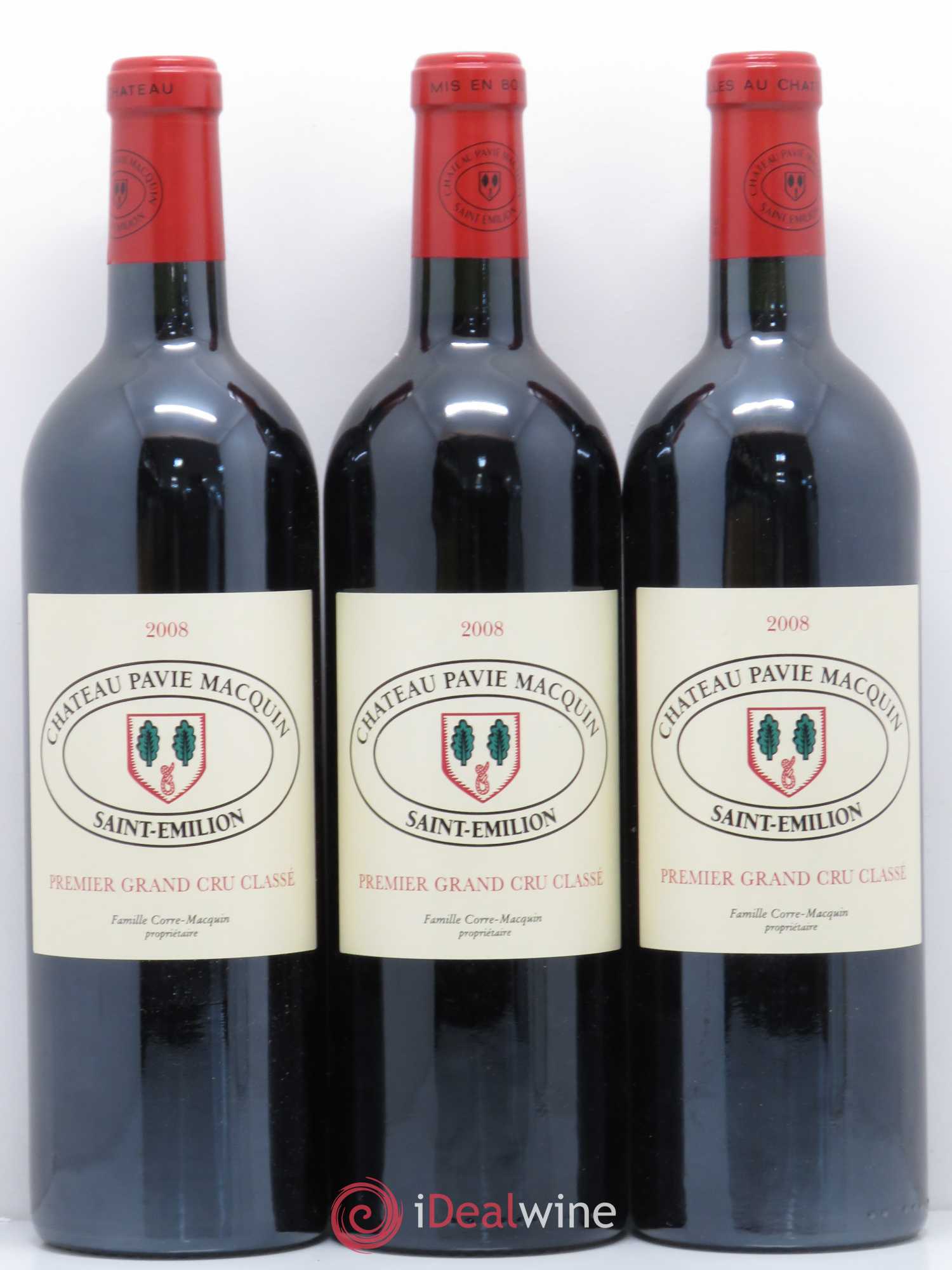 Château Pavie Macquin 1er Grand Cru Classé B 2008 - Lot de 6 bouteilles - 1