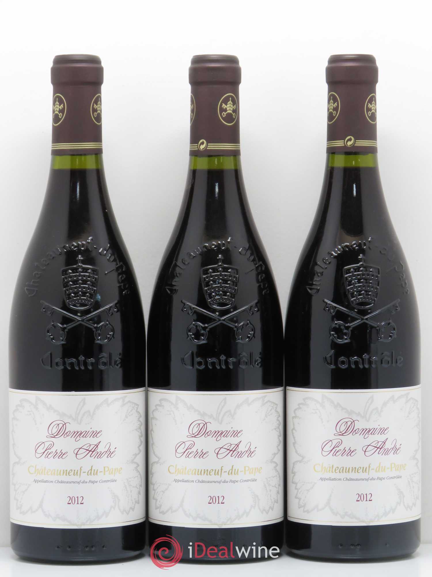 Châteauneuf-du-Pape Pierre André (Domaine) 2012 - Lot de 6 bouteilles - 1