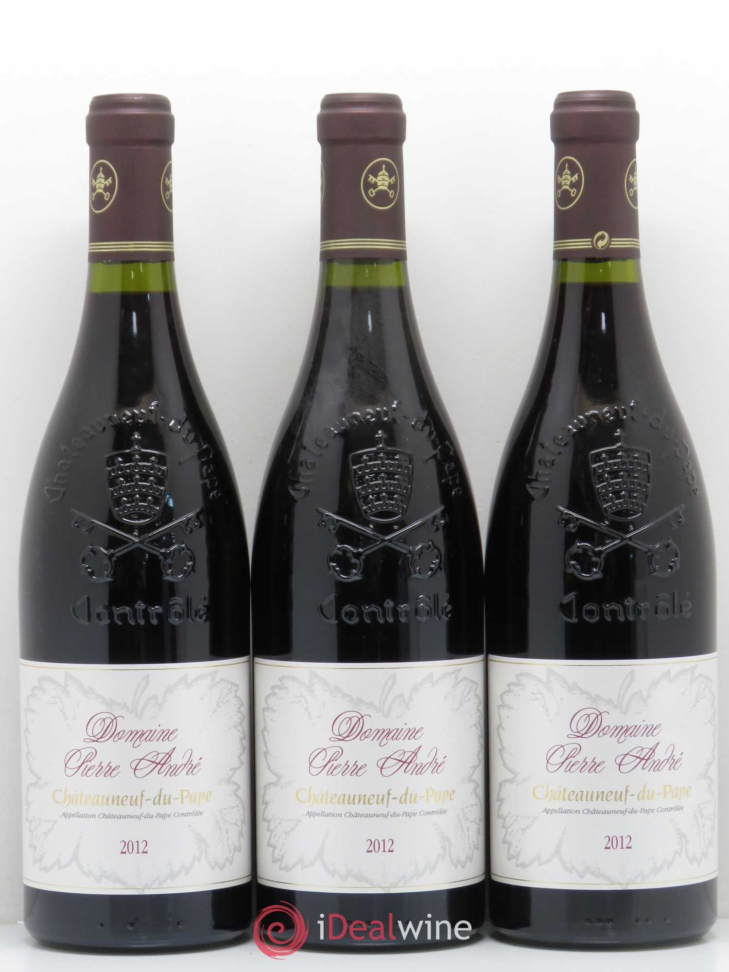 Châteauneuf-du-Pape Pierre André (Domaine) 2012 - Lot de 6 bouteilles - 1