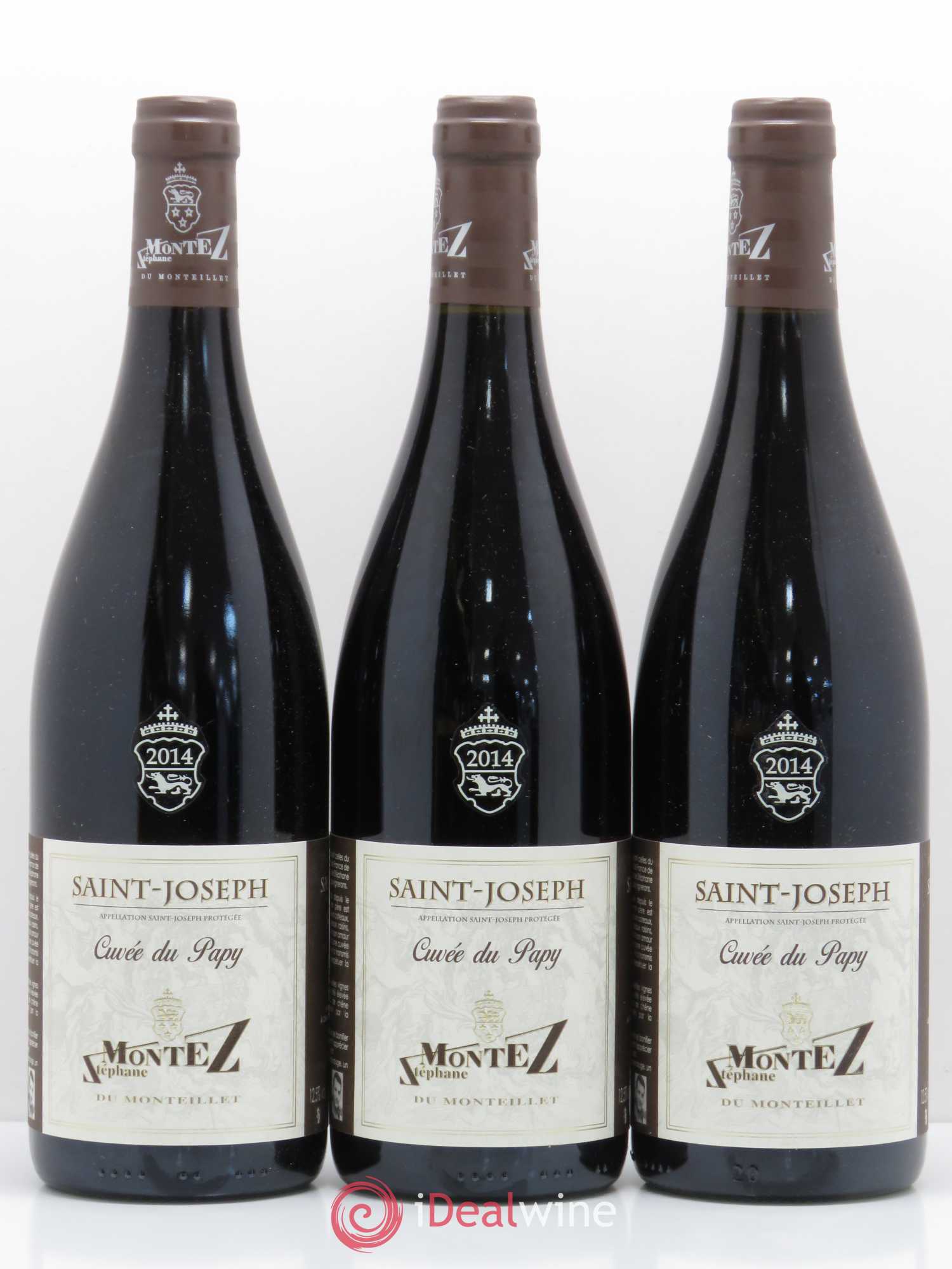 Saint-Joseph Cuvée du Papy Monteillet (Domaine du) - Stéphane Montez 2014 - Lot de 3 bouteilles - 0