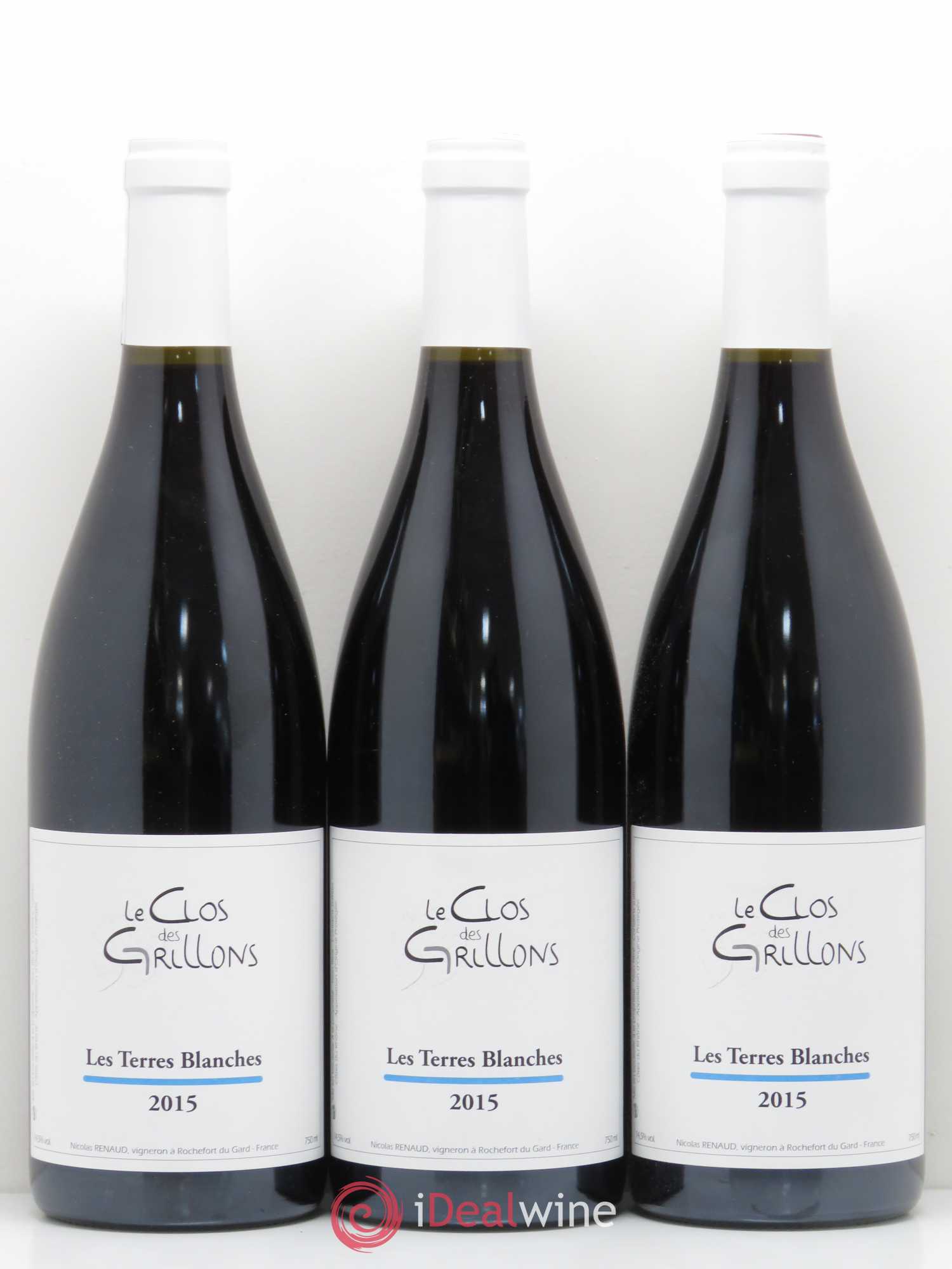 Côtes-du-Rhône Terres Blanches Clos des Grillons 2015 - Posten von 6 Flaschen - 1