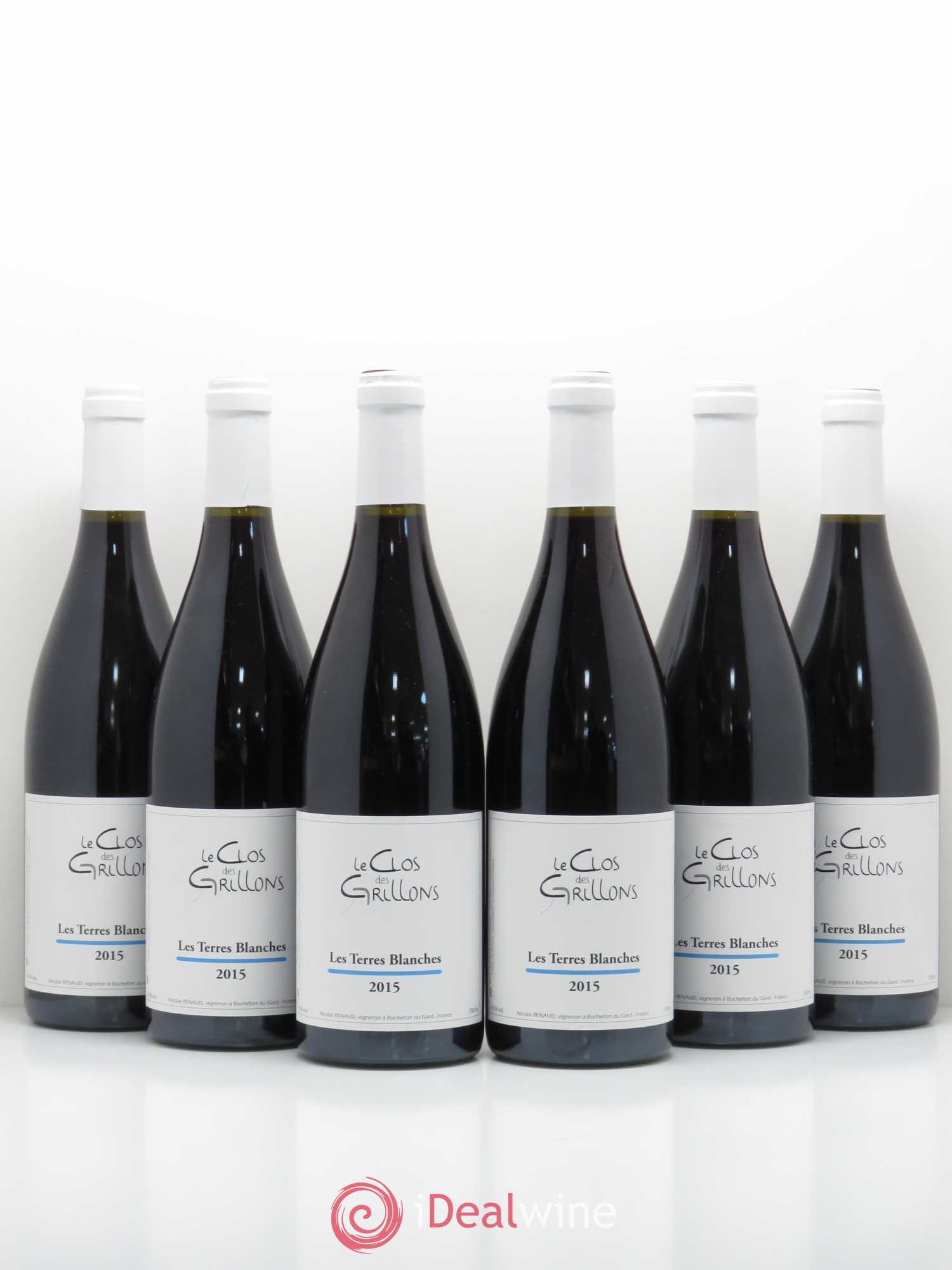 Côtes-du-Rhône Terres Blanches Clos des Grillons 2015 - Posten von 6 Flaschen - 0