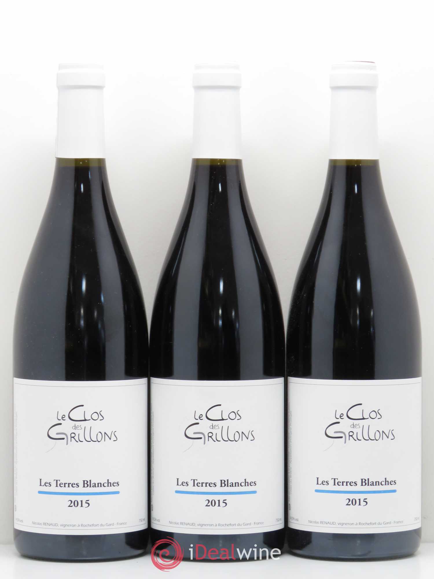 Côtes-du-Rhône Terres Blanches Clos des Grillons 2015 - Posten von 6 Flaschen - 1