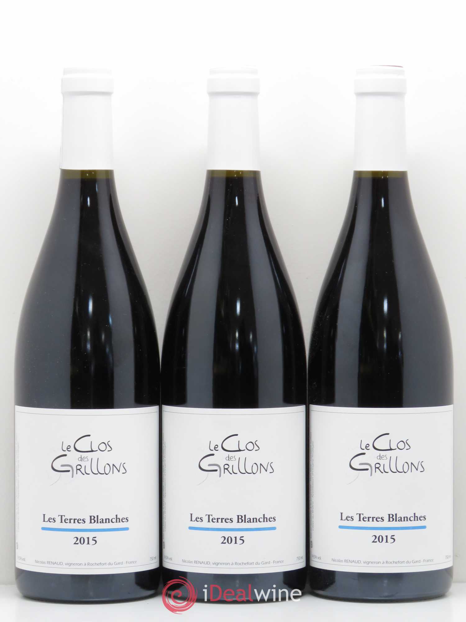 Côtes-du-Rhône Terres Blanches Clos des Grillons 2015 - Posten von 6 Flaschen - 2