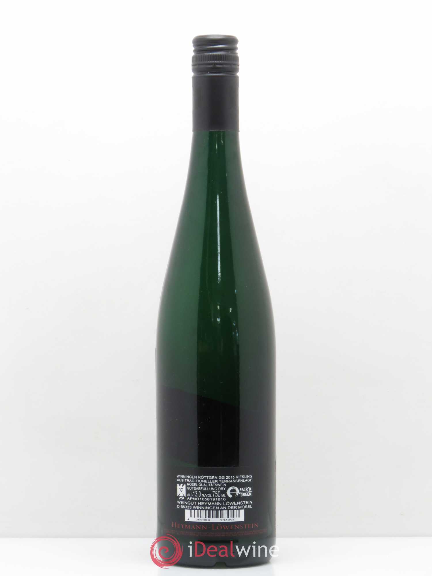 Riesling Rottgen Heymann Lowenstein 2015 - Lot of 1 bottle - 1