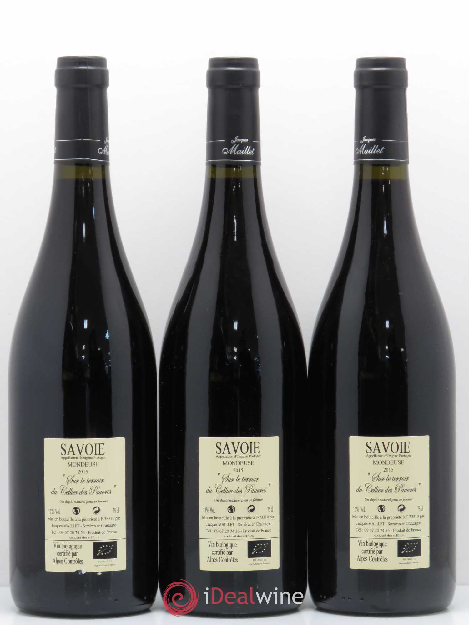 Vin de Savoie Mondeuse Chautagne Jacques Maillet 2015 - Lotto di 6 bottiglie - 4