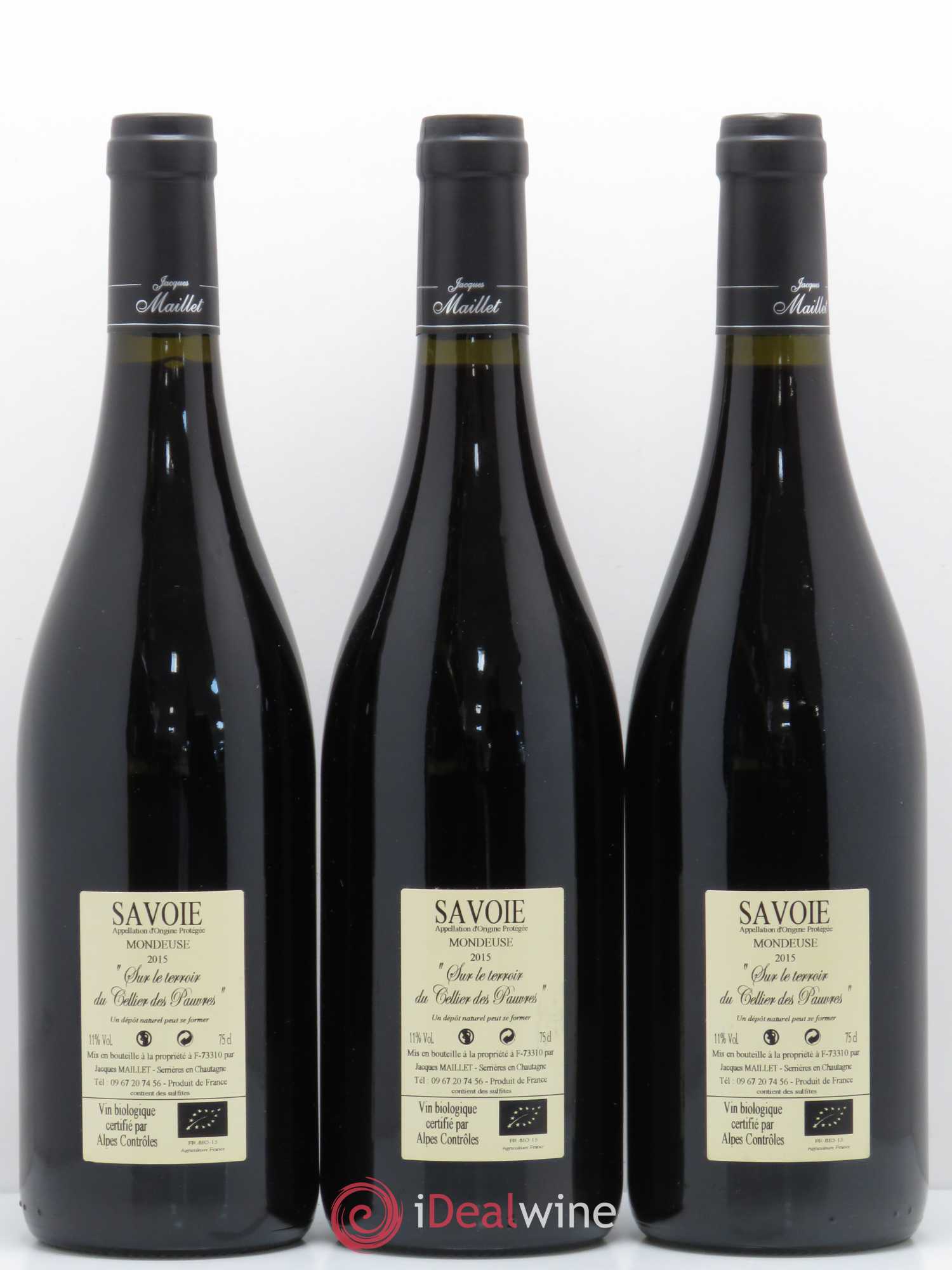 Vin de Savoie Mondeuse Chautagne Jacques Maillet 2015 - Posten von 6 Flaschen - 2