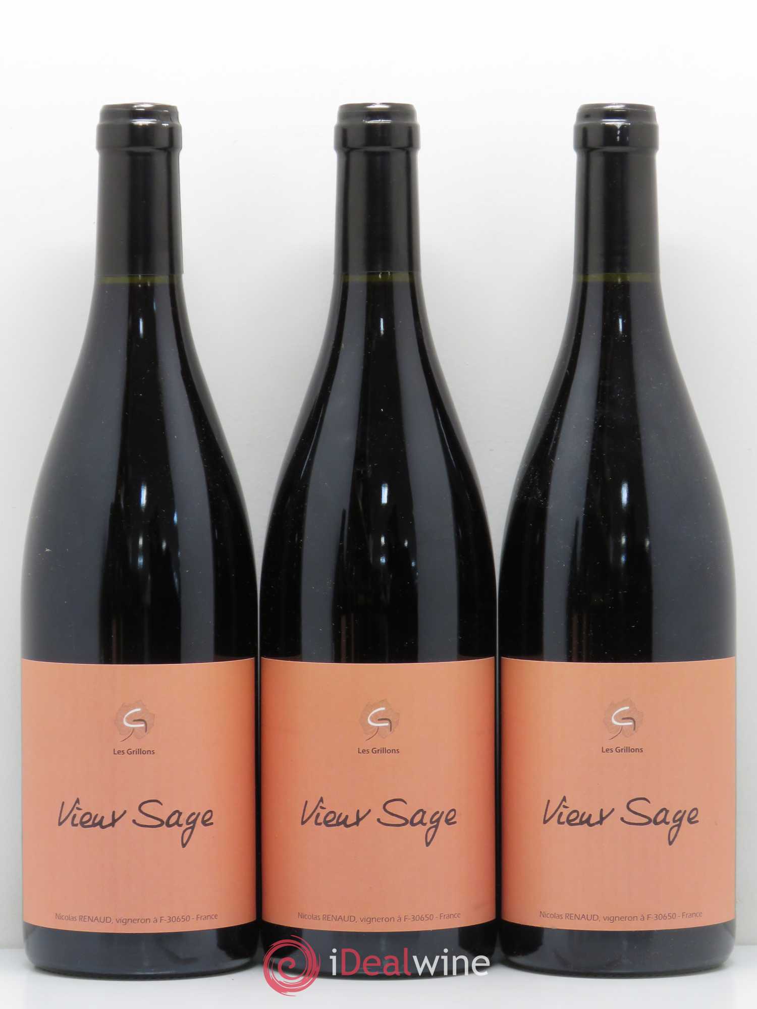 Côtes-du-Rhône Vieux Sage Clos des Grillons 2016 - Posten von 6 Flaschen - 1