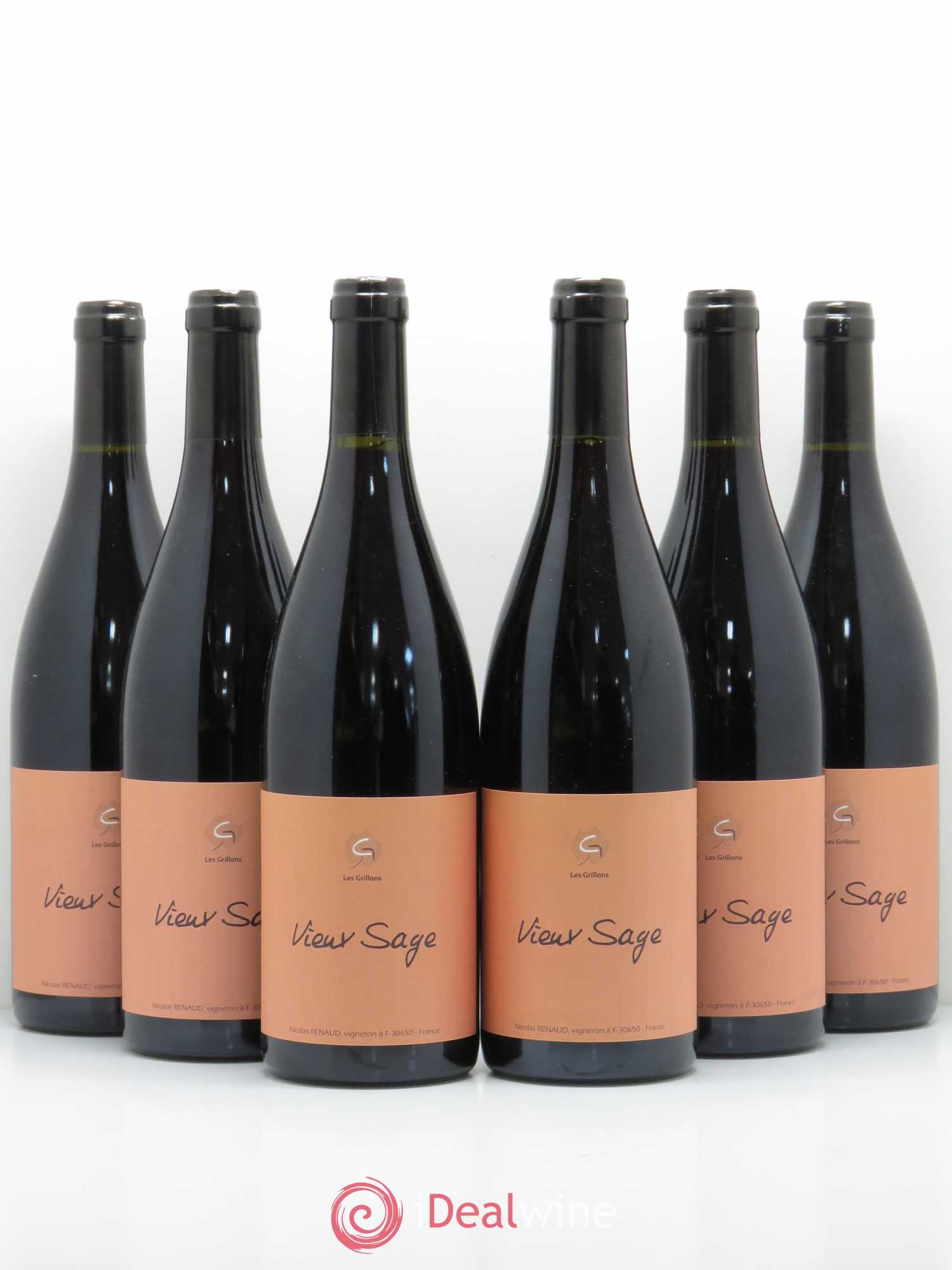 Côtes-du-Rhône Vieux Sage Clos des Grillons 2016 - Posten von 6 Flaschen - 0