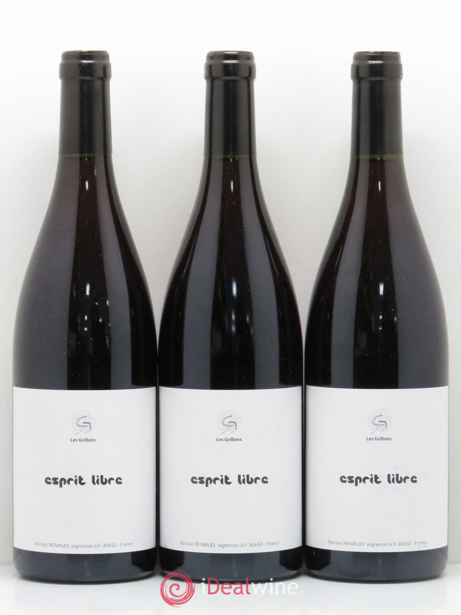 Divers Esprit Libre Clos des Grillons 2016 - Posten von 3 Flaschen - 0