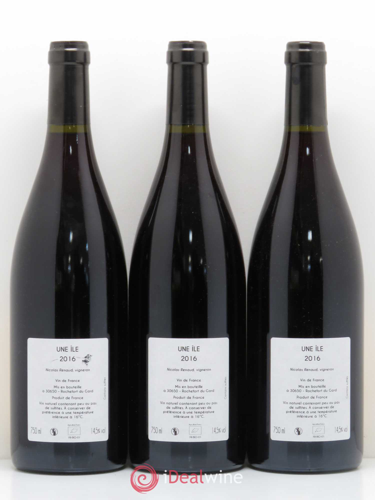Vin de France Une Ile Clos des Grillons 2016 - Posten von 3 Flaschen - 1