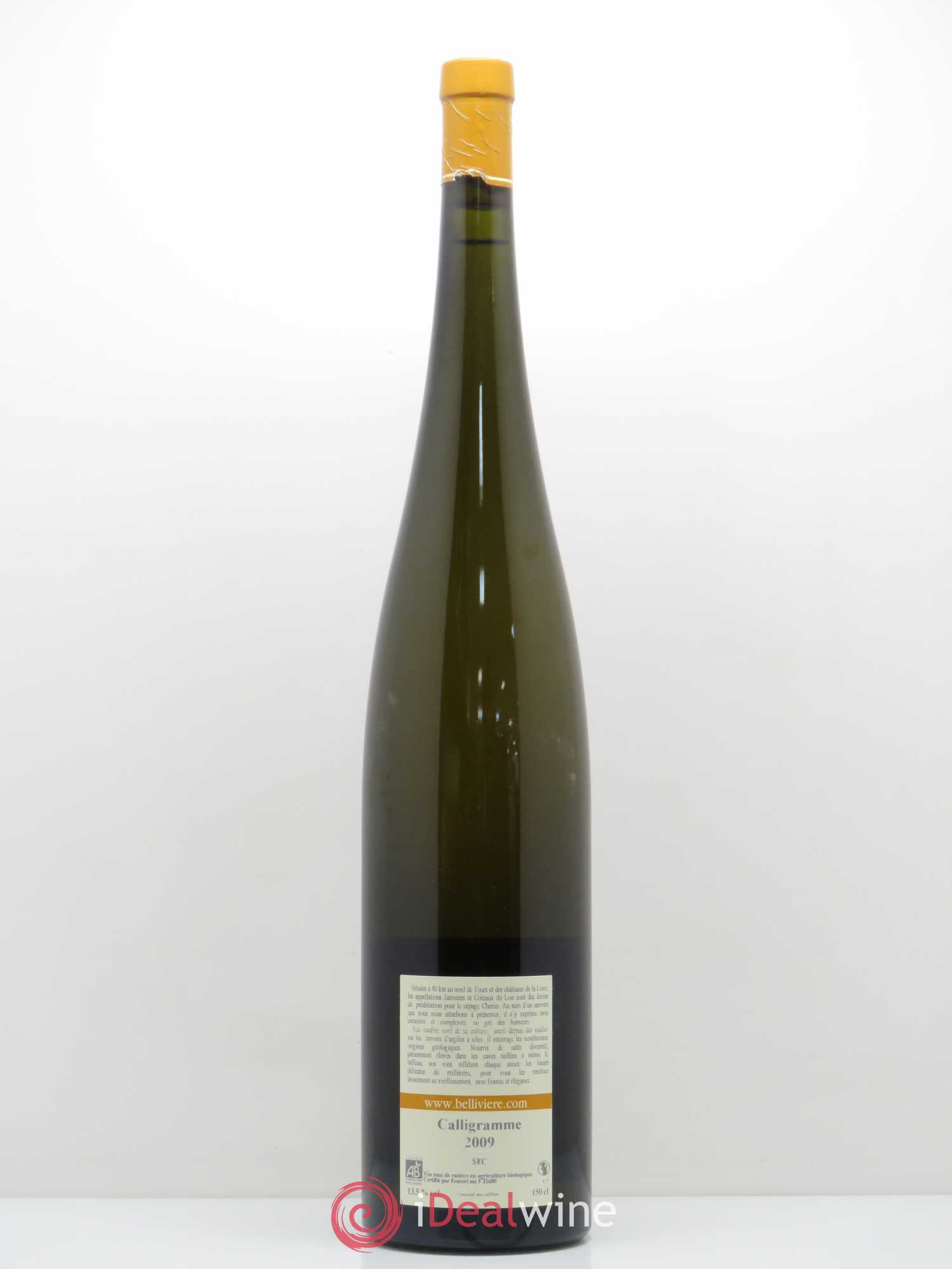 Jasnières Calligramme Domaine de Bellivière 2009 - Lot de 1 magnum - 1