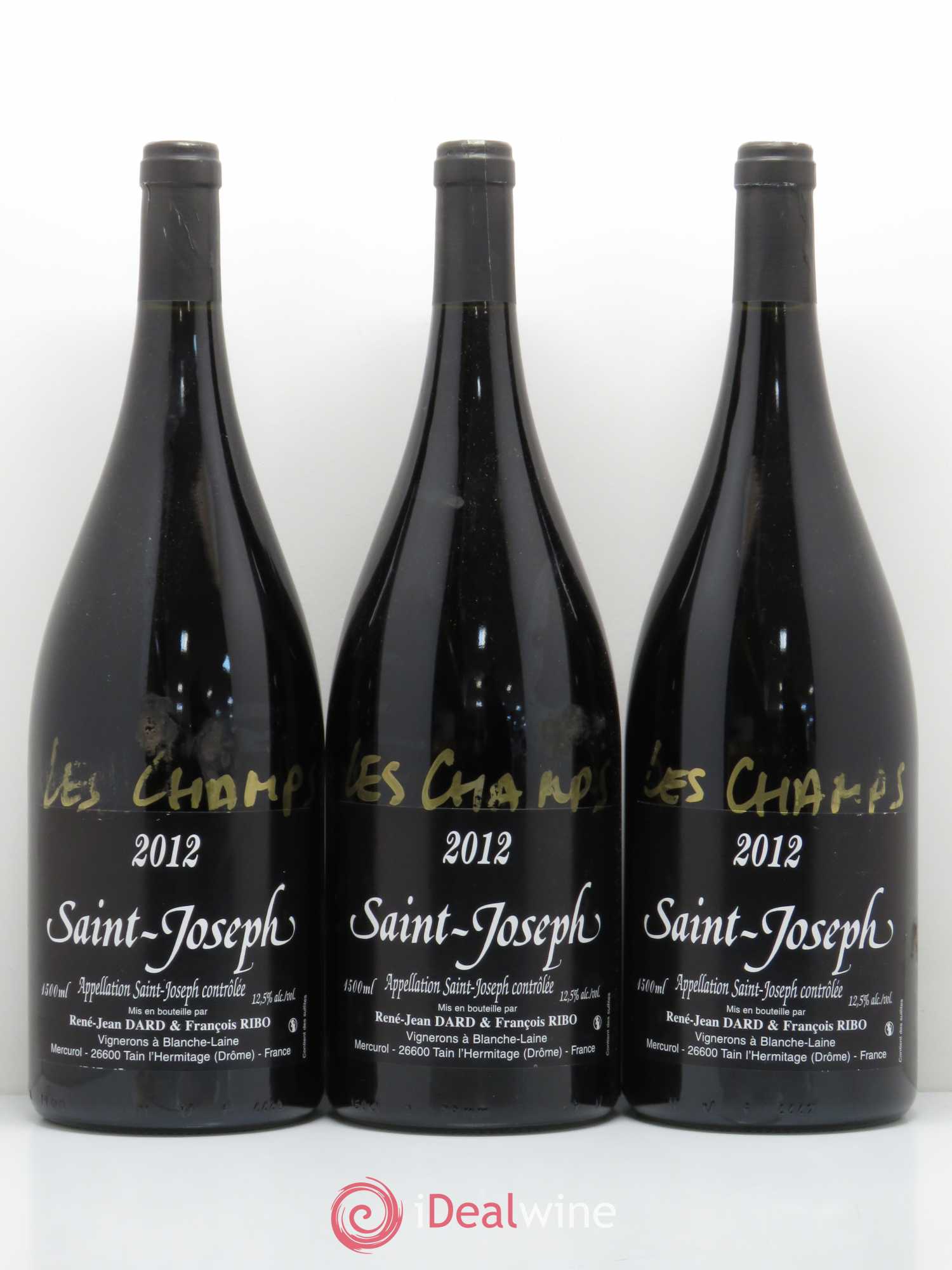 Saint-Joseph Les Champs Dard et Ribo 2012 - Lot de 3 magnums - 0
