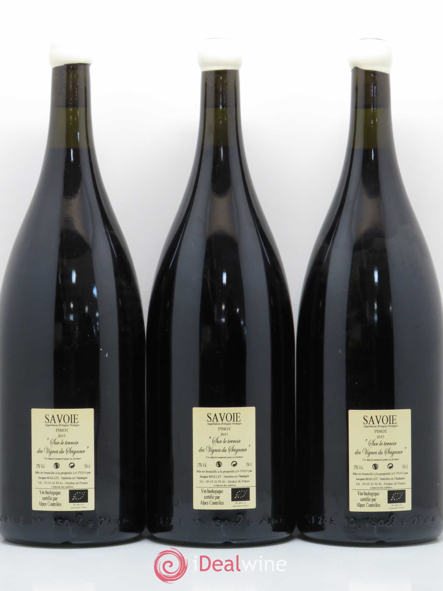Vin de Savoie Chautagne Pinot Jacques Maillet 2015 - Posten von 3 Magnum - 1