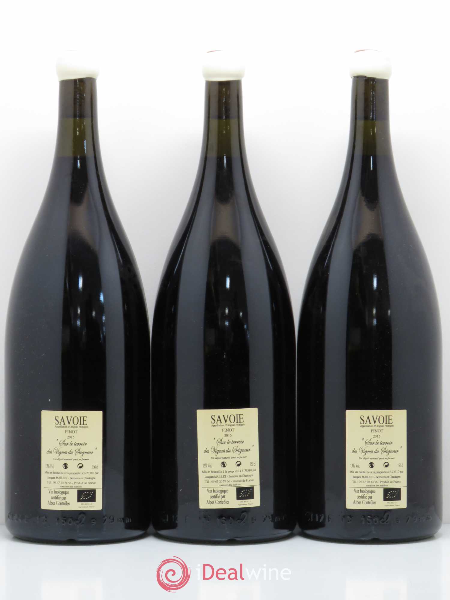 Vin de Savoie Chautagne Pinot Jacques Maillet 2015 - Posten von 3 Magnum - 1