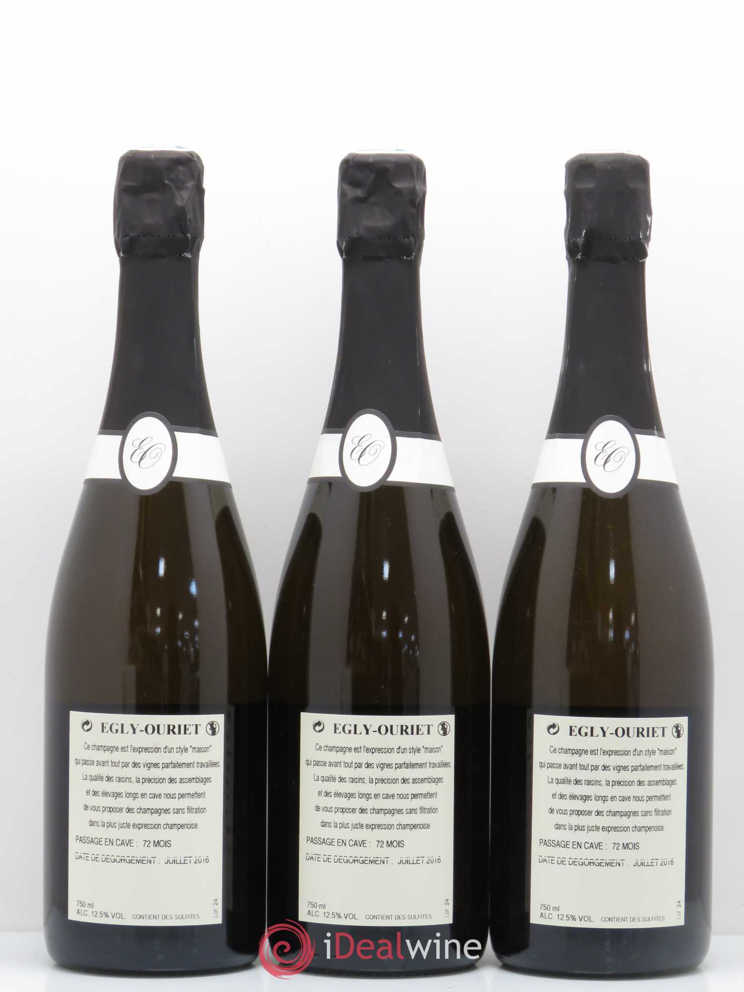 Blanc de Noirs Vieilles Vignes Egly-Ouriet - Lot de 3 bouteilles - 1