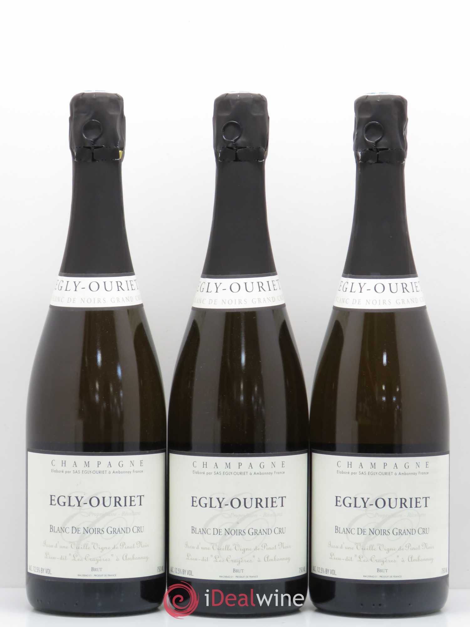 Blanc de Noirs Vieilles Vignes Egly-Ouriet - Lot de 3 bouteilles - 0