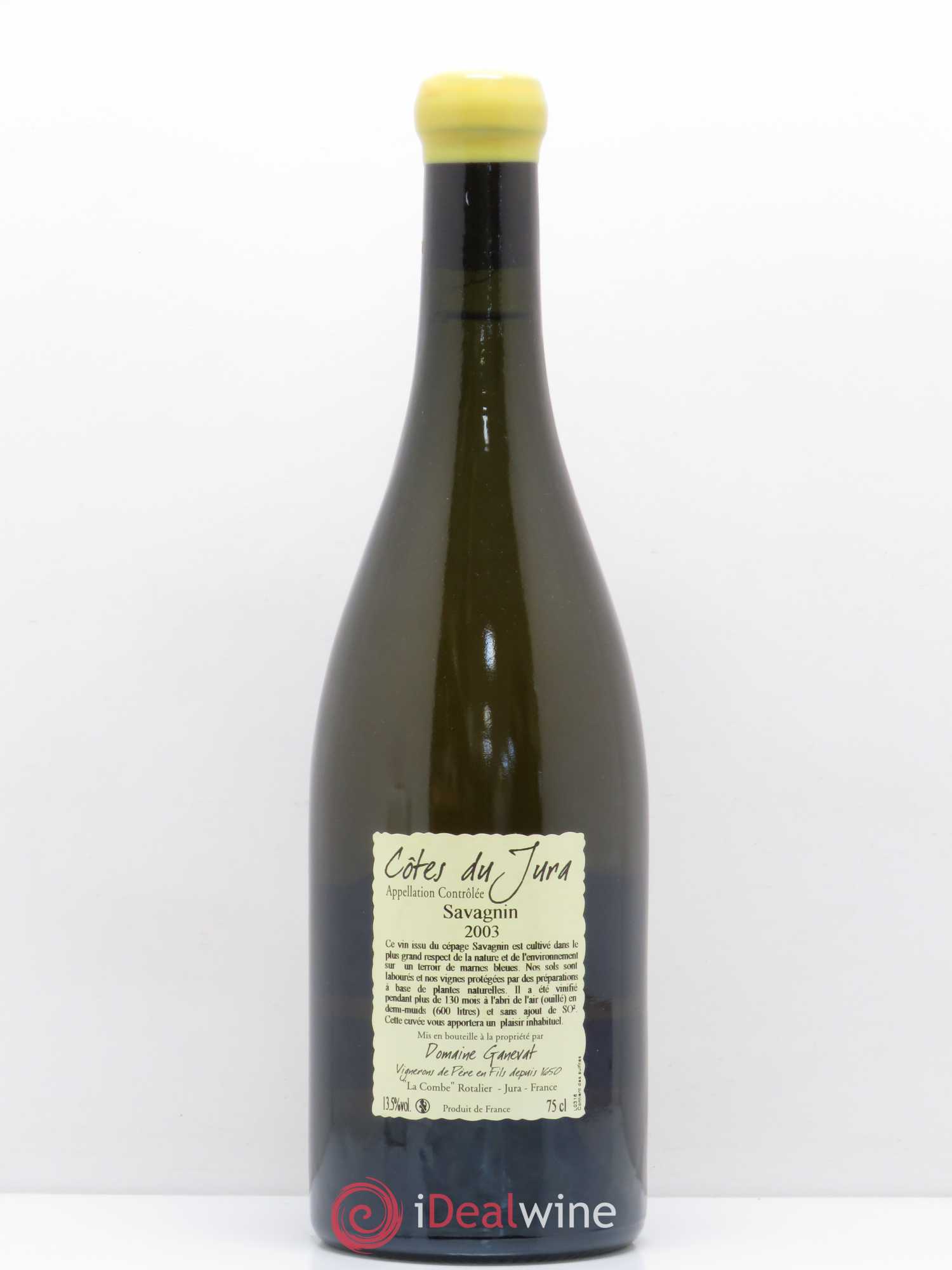 Côtes du Jura Les Vignes de mon Père Jean-François Ganevat (Domaine) 2003 - Lot de 1 bouteille - 1