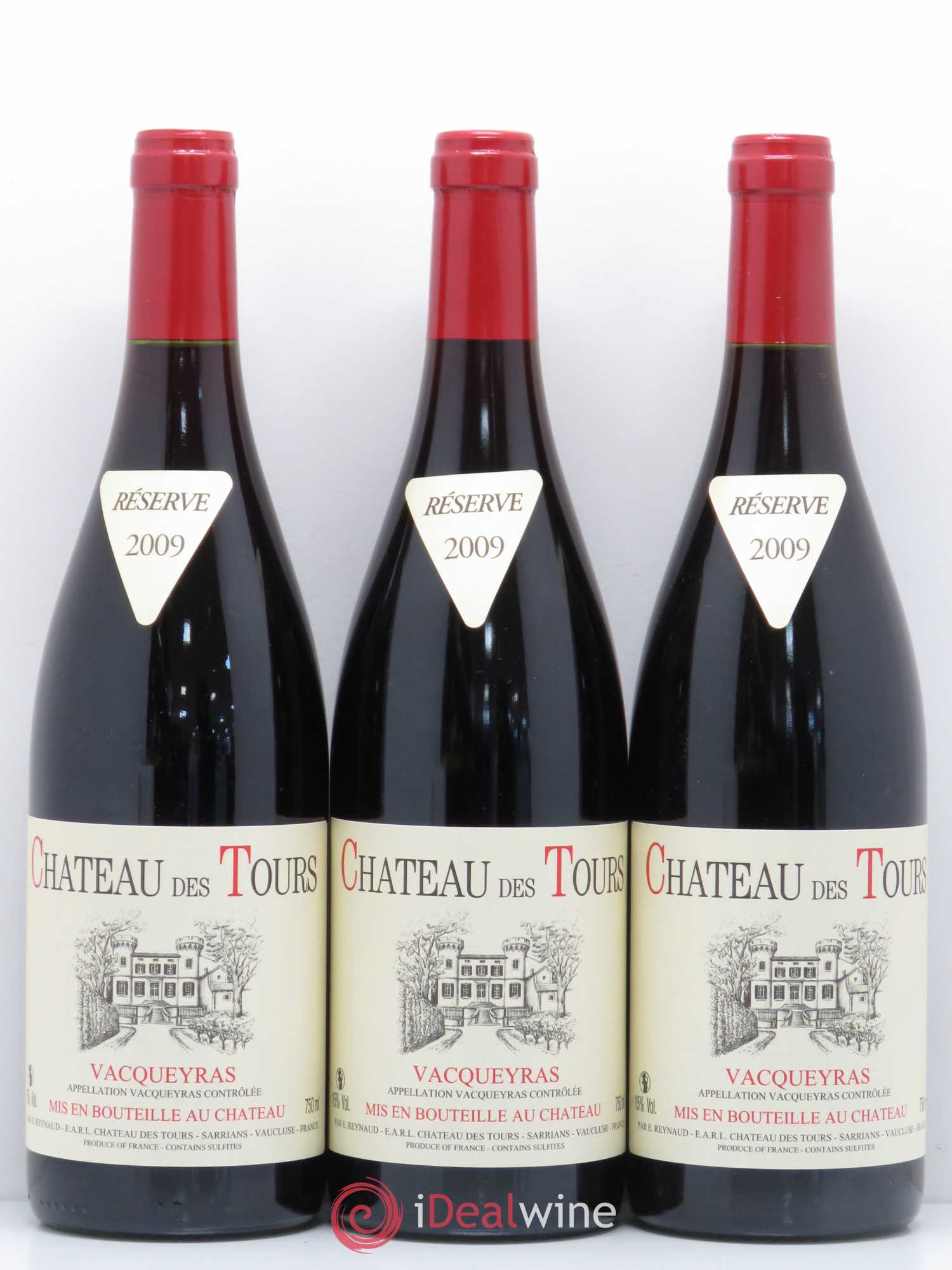 Vacqueyras Château des Tours Emmanuel Reynaud 2009 - Lot de 6 bouteilles - 2