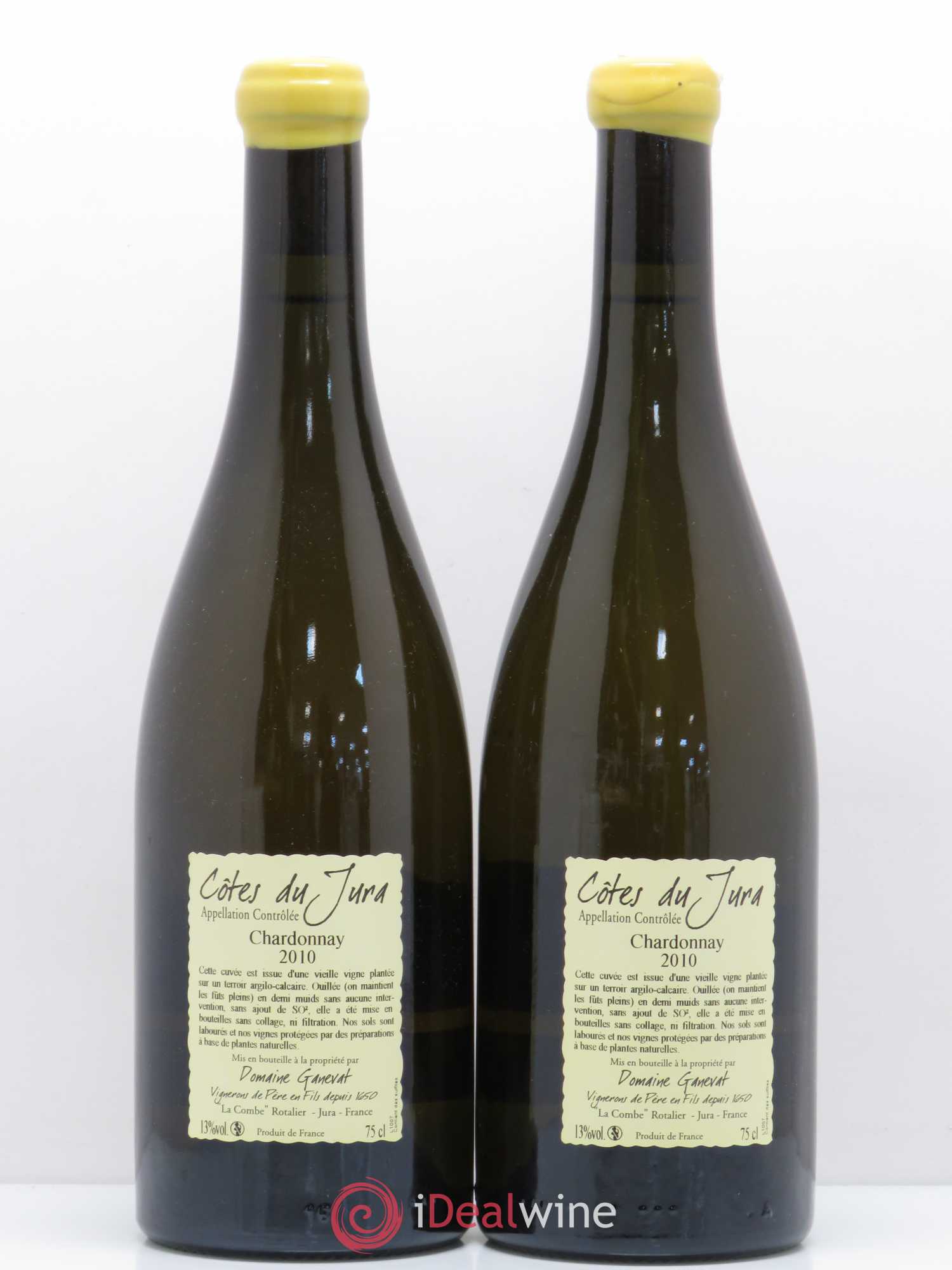 Côtes du Jura Les Chamois du Paradis Jean-François Ganevat (Domaine) 2010 - Lot de 2 bouteilles - 1