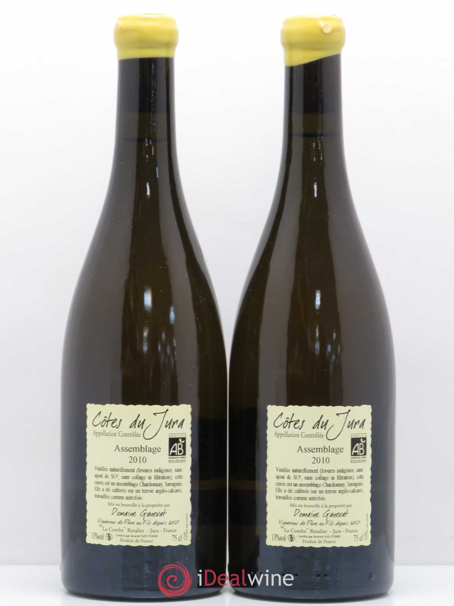 Côtes du Jura Cuvée Orégane Jean-François Ganevat (Domaine) 2010 - Lot de 2 bouteilles - 1