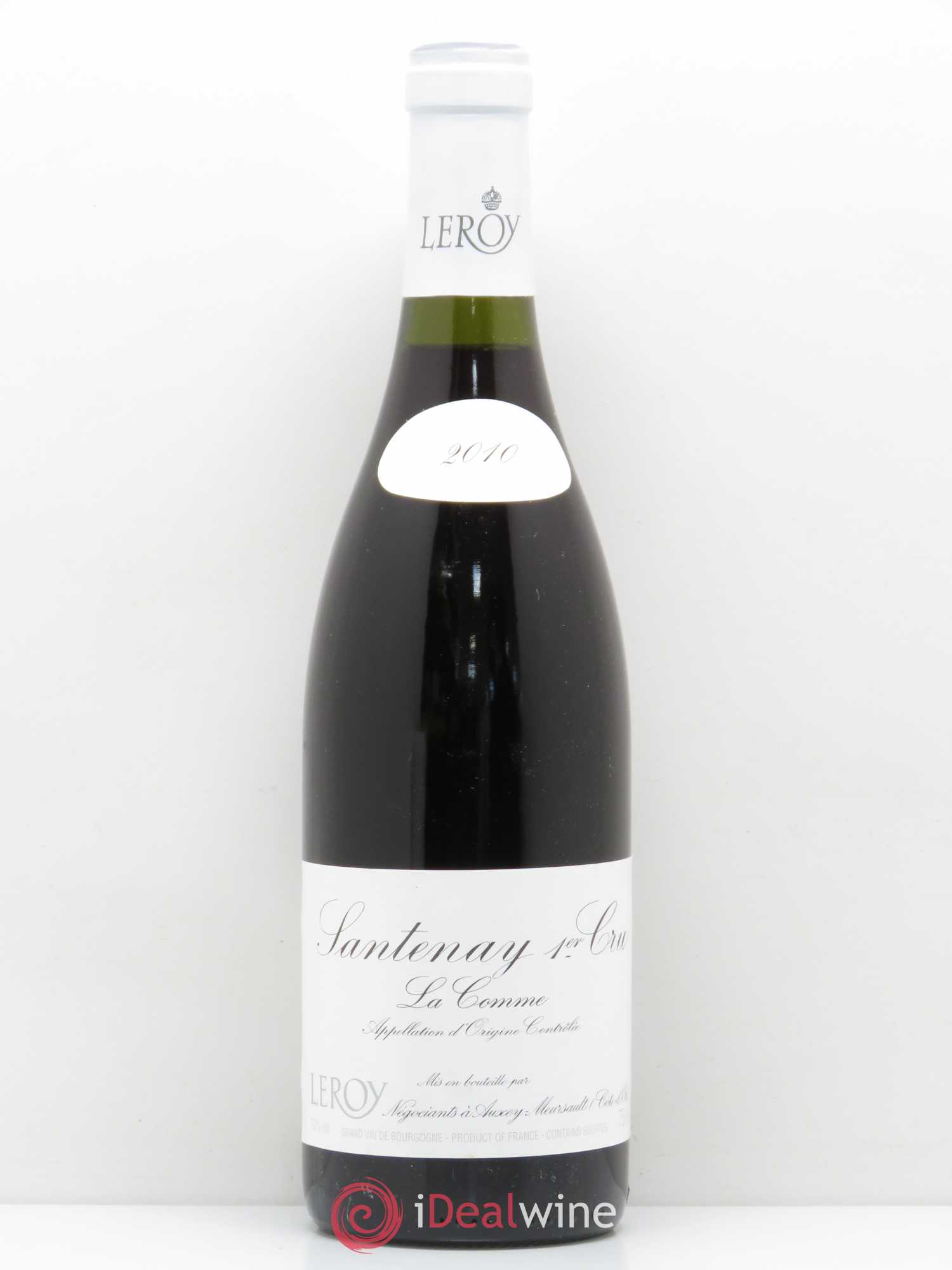 Santenay 1er Cru La Comme Leroy SA 2010 - Lot de 1 bouteille - 0