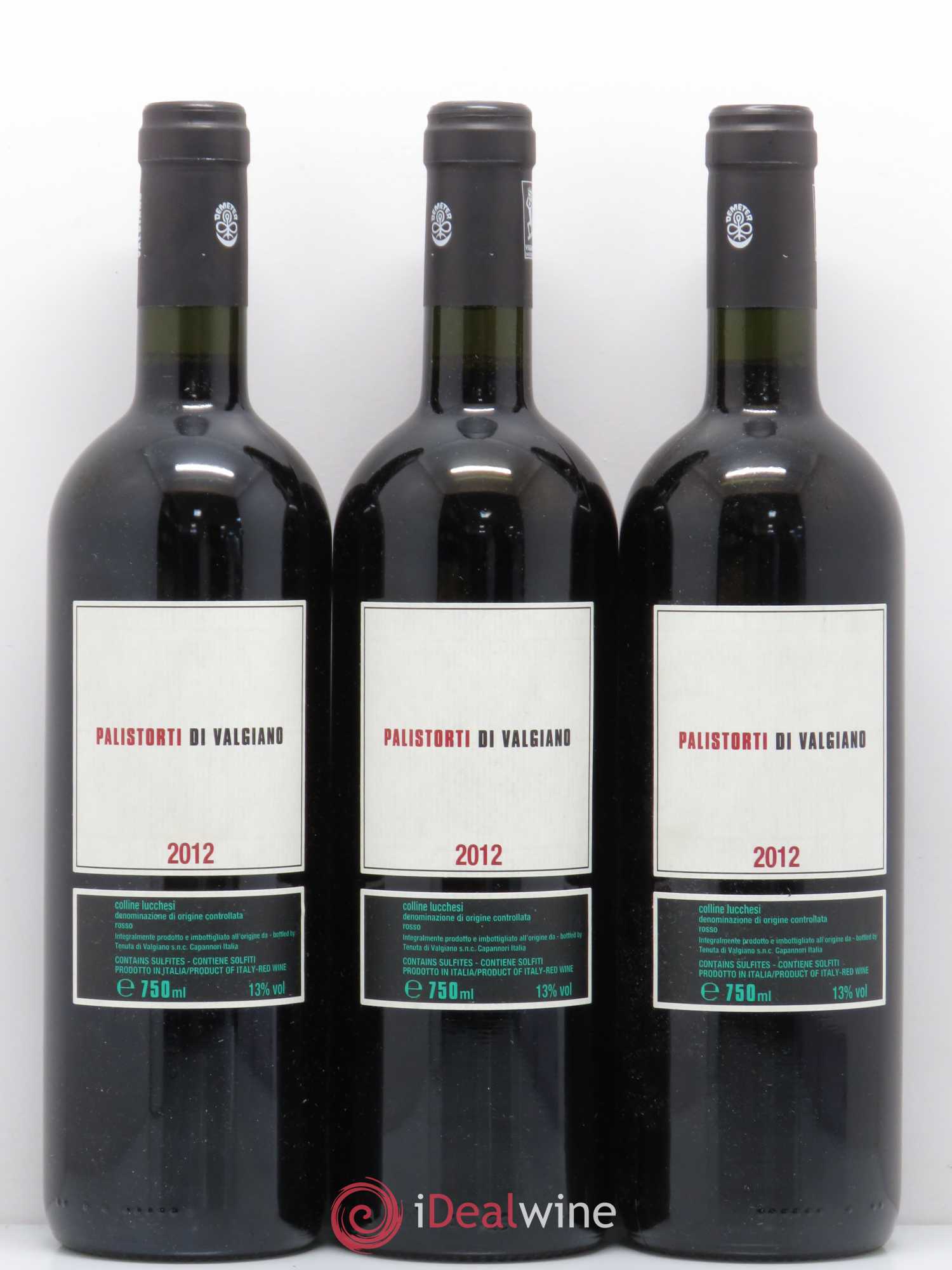 Italie Colline Lucchesi Palistorti di Valgiano 2012 - Posten von 3 Flaschen - 0