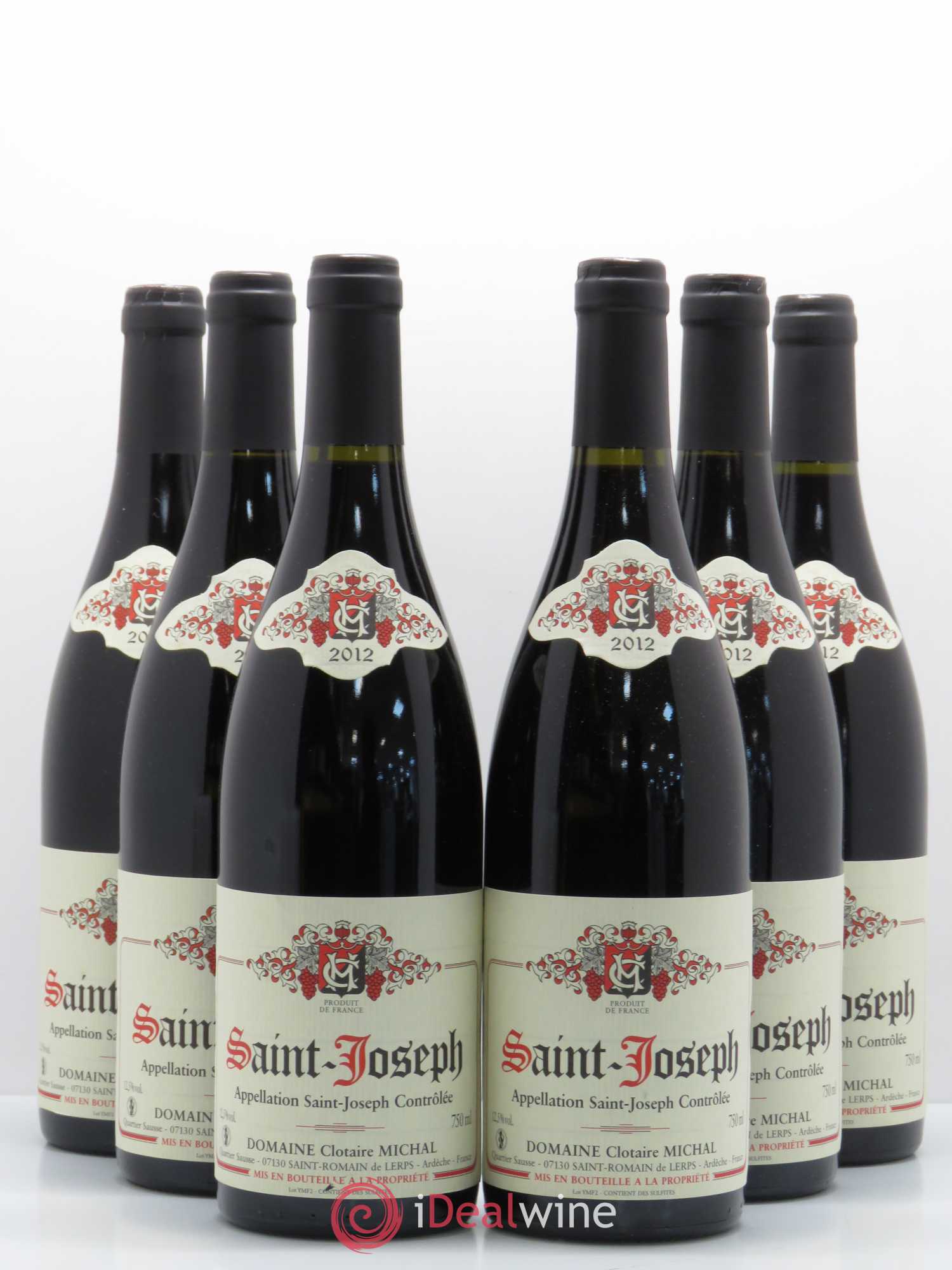 Saint-Joseph Michal 2012 - Lot de 6 bouteilles - 0