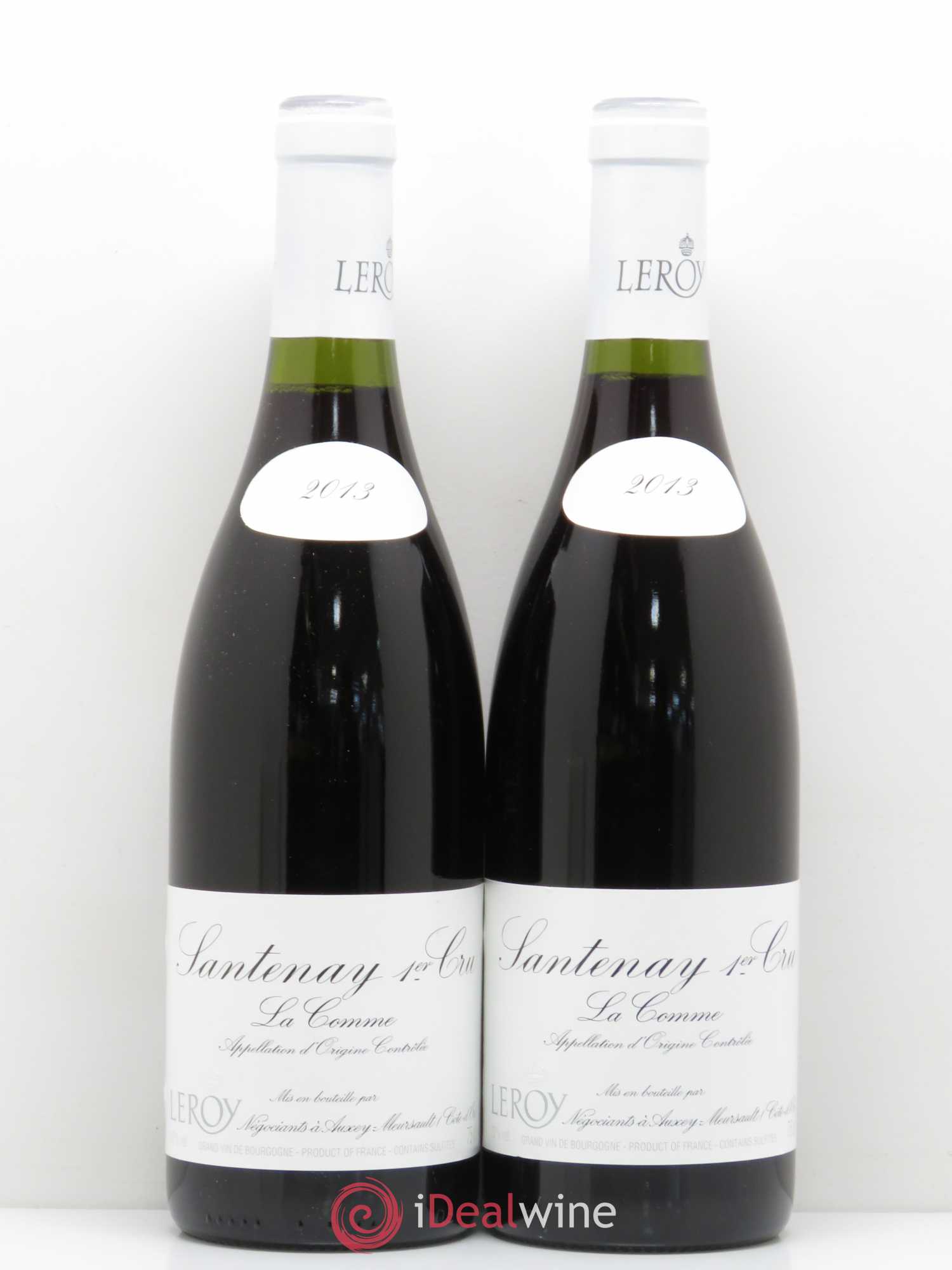 Santenay 1er Cru La Comme Leroy SA 2013 - Lot de 2 bouteilles - 0