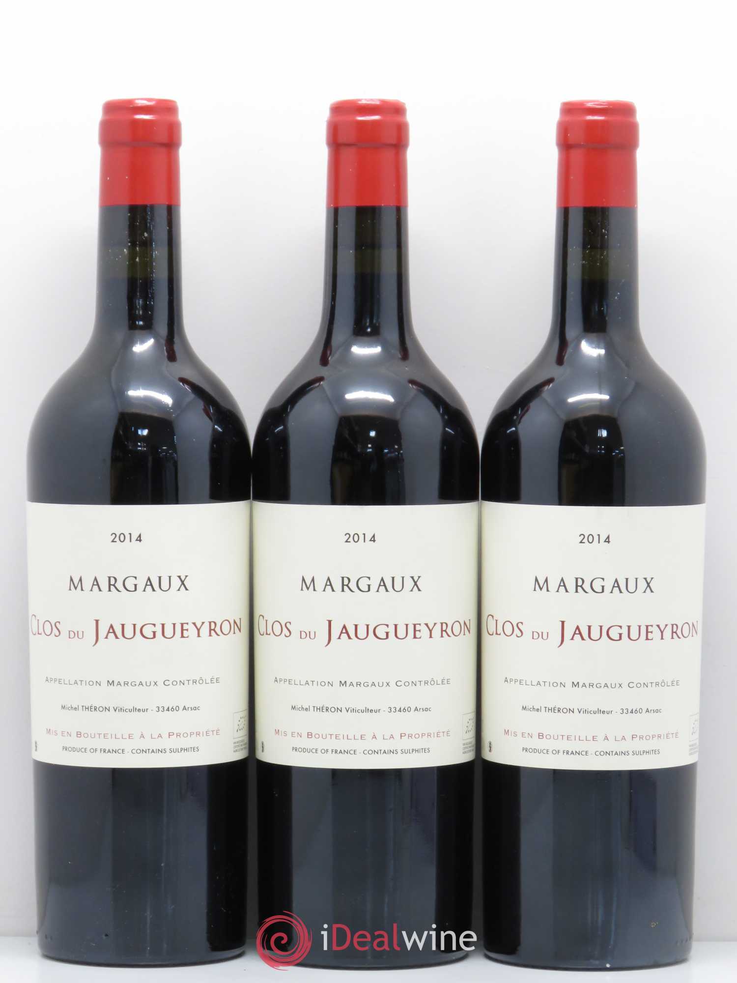 Bordeaux Clos du Jaugueyron - Margaux 2014 - Posten von 3 Flaschen - 0