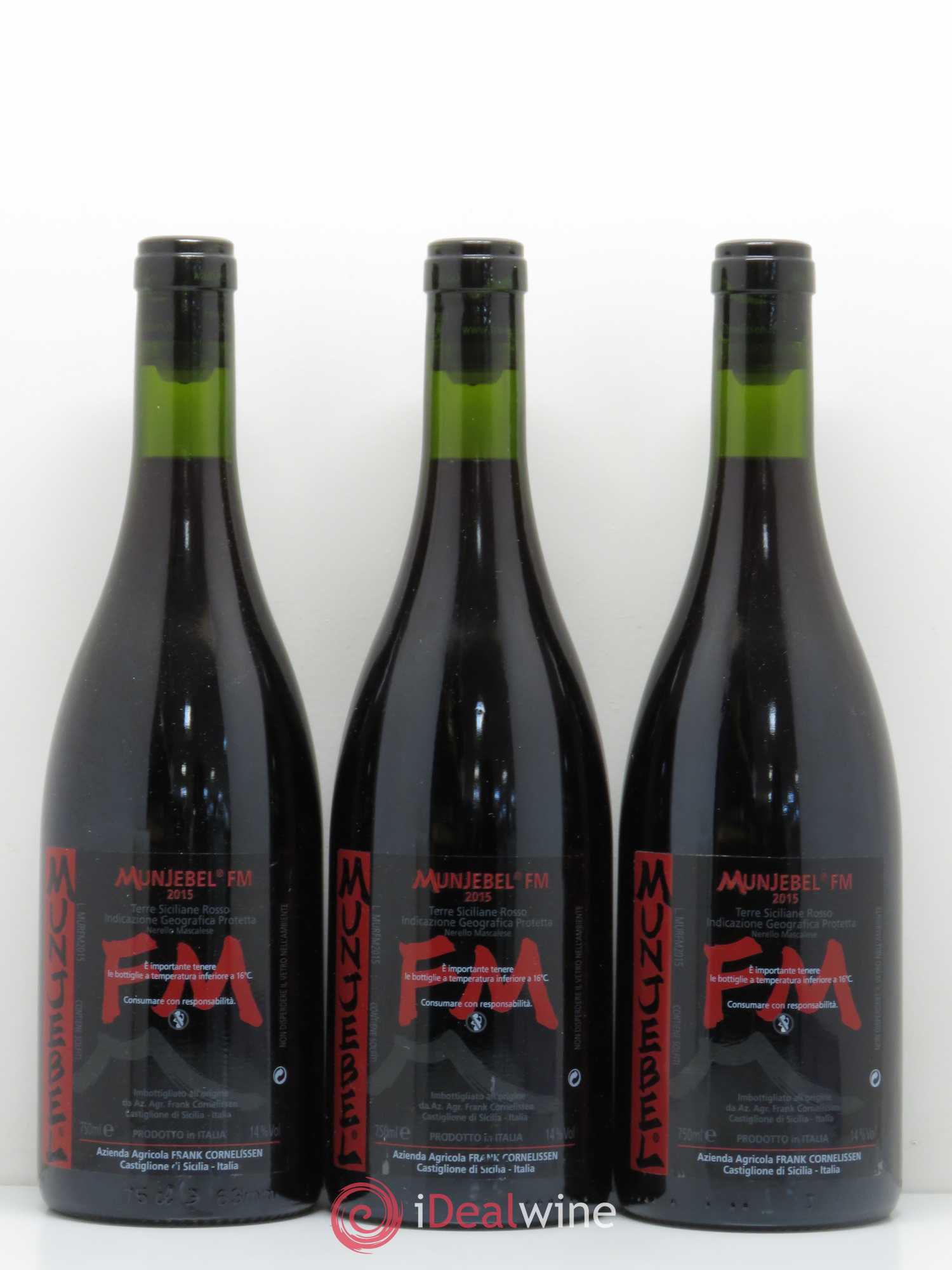 IGT Sicile Rosso FM Munjebel Cornelissen 2015 - Posten von 3 Flaschen - 0