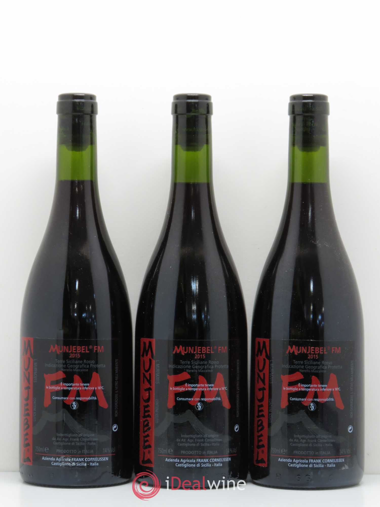 IGT Sicile Rosso FM Munjebel Cornelissen 2015 - Posten von 3 Flaschen - 0