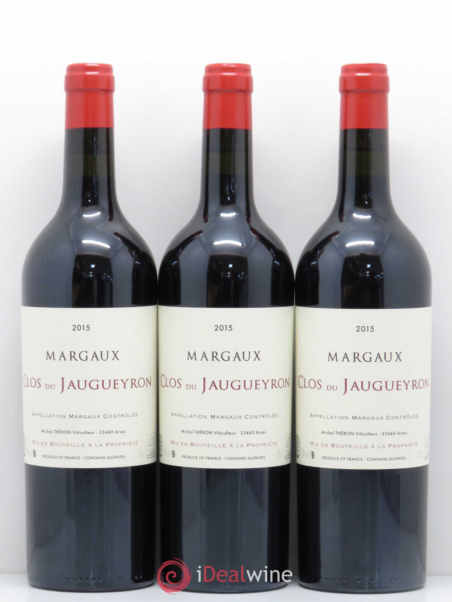 Bordeaux Clos du Jaugueyron - Margaux 2015 - Posten von 6 Flaschen - 2