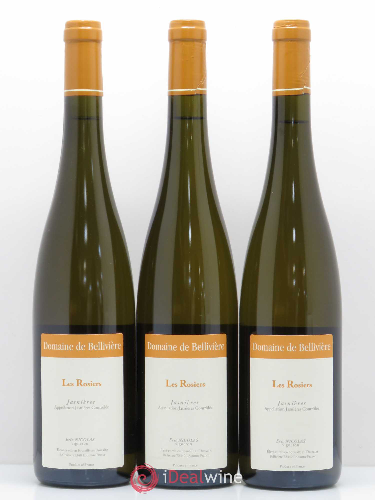 Jasnières Les Rosiers Domaine de Bellivière 2016 - Lot de 6 bouteilles - 3