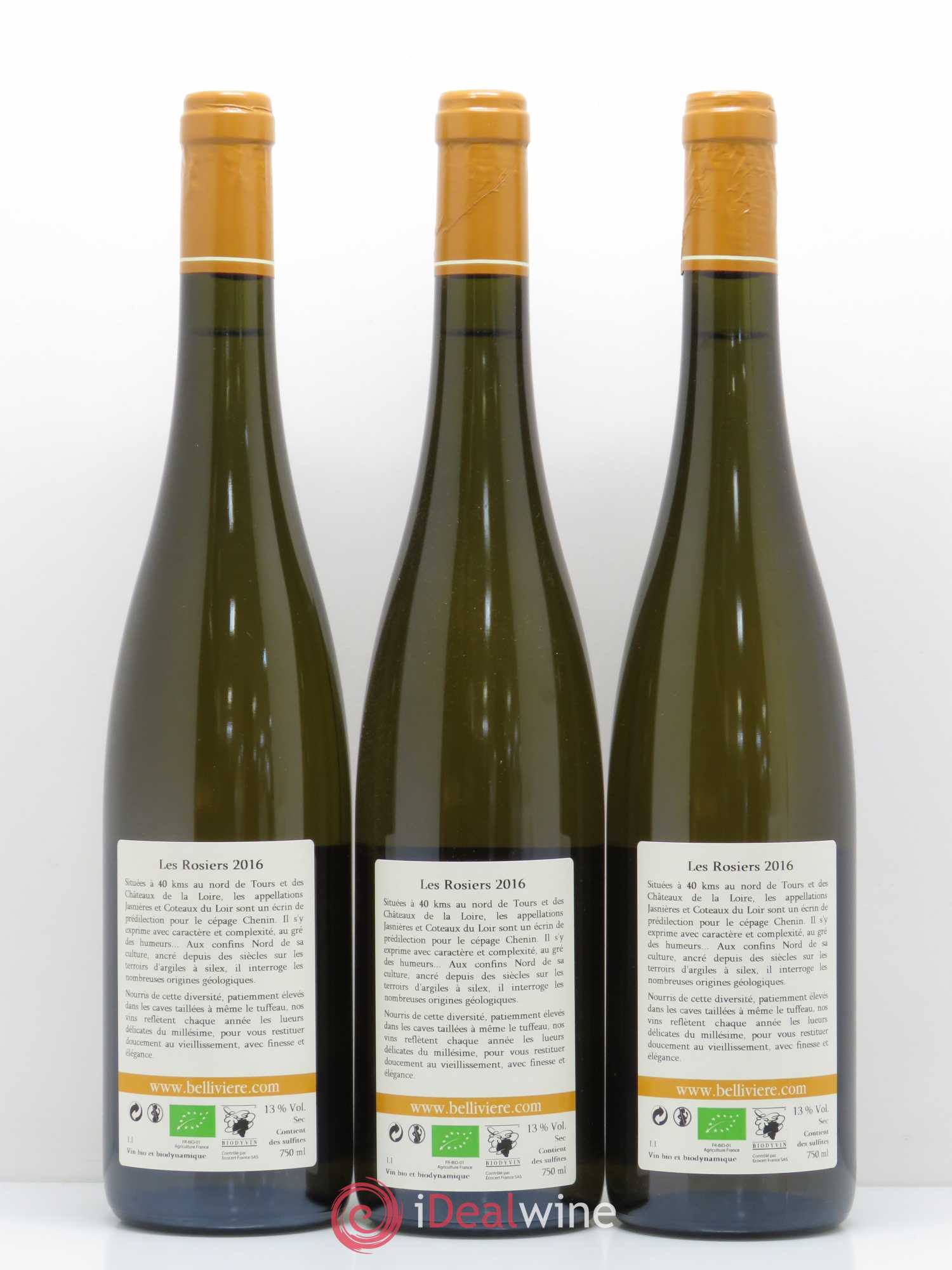 Jasnières Les Rosiers Domaine de Bellivière 2016 - Lot de 6 bouteilles - 4