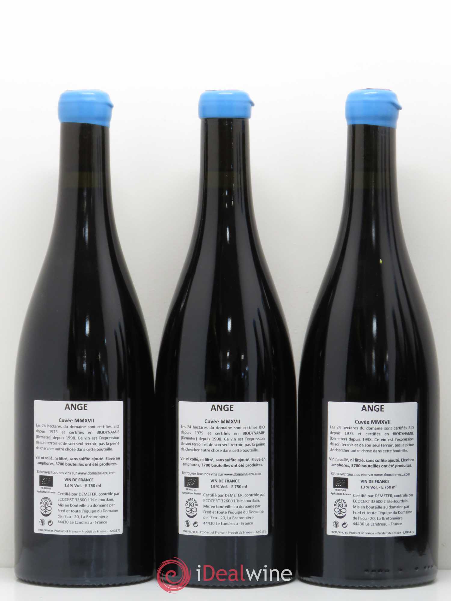 Vin de France Ange Domaine de l'Ecu 2017 - Posten von 6 Flaschen - 2