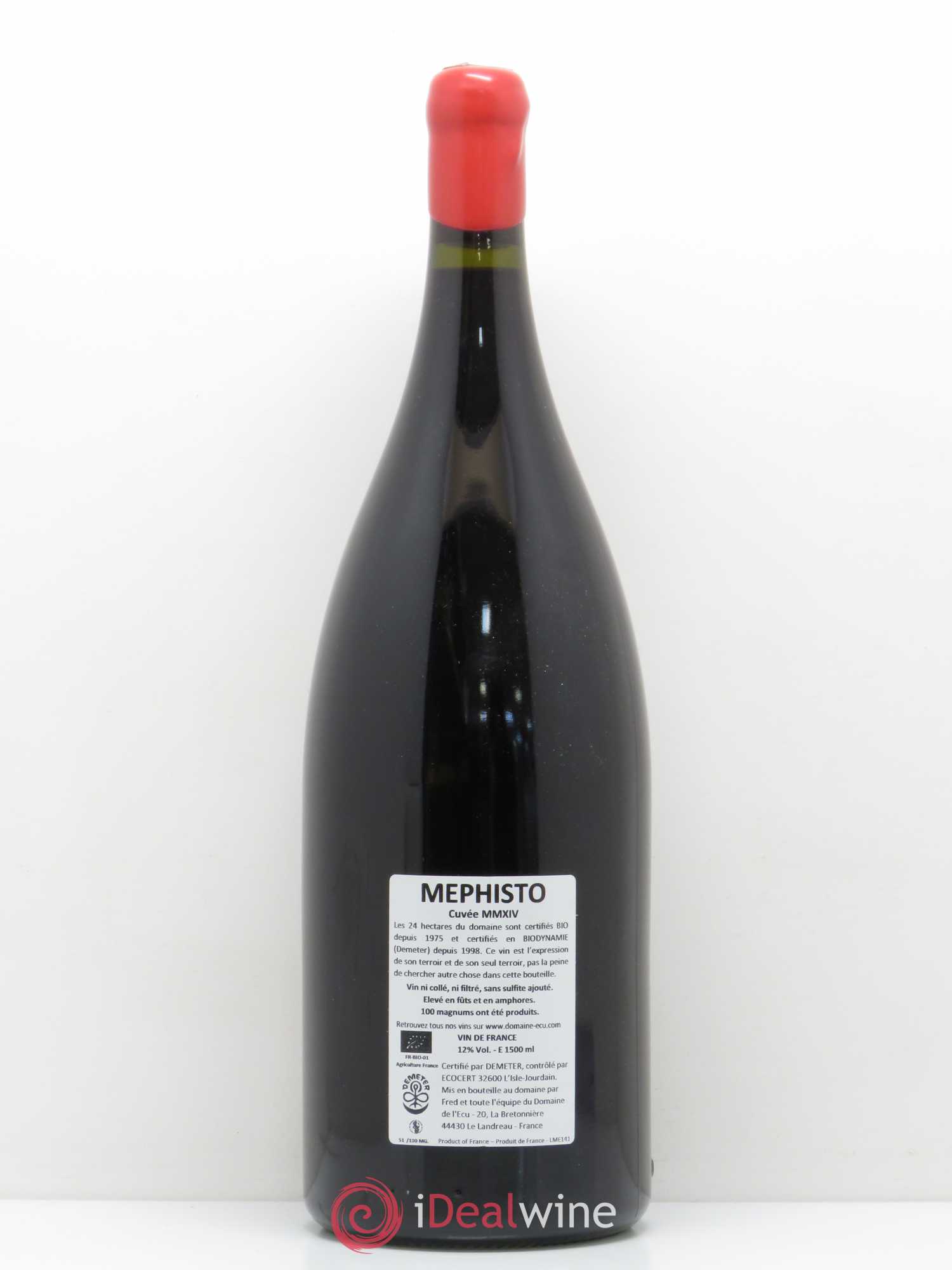Vin de France Mephisto L'Ecu 2014 - Posten von 1 Magnum - 1