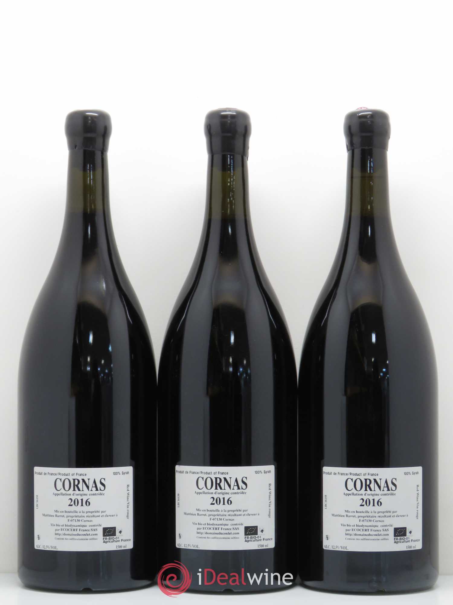 Cornas Brise Cailloux Coulet (Domaine du) - Matthieu Barret 2016 - Lot de 3 magnums - 1