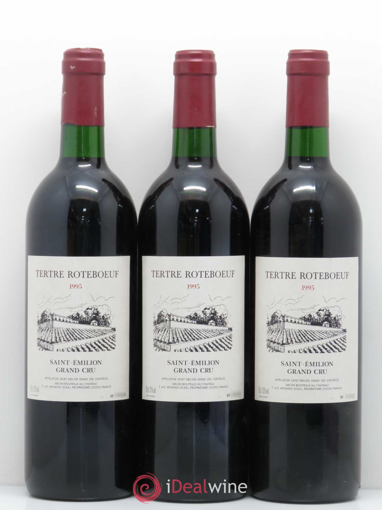 Château Tertre Roteboeuf 1995 - Lot de 6 bouteilles - 1