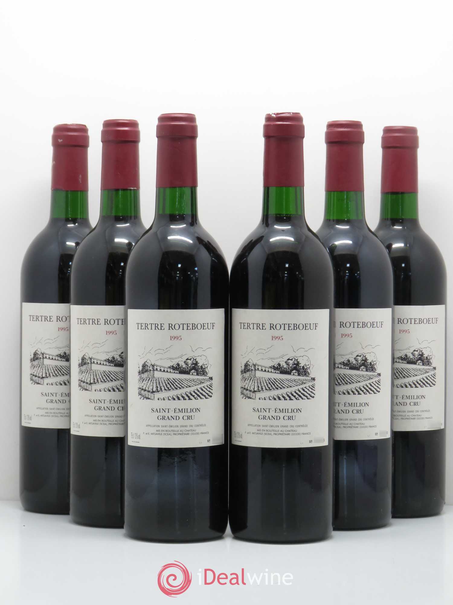 Château Tertre Roteboeuf 1995 - Lot de 6 bouteilles - 0