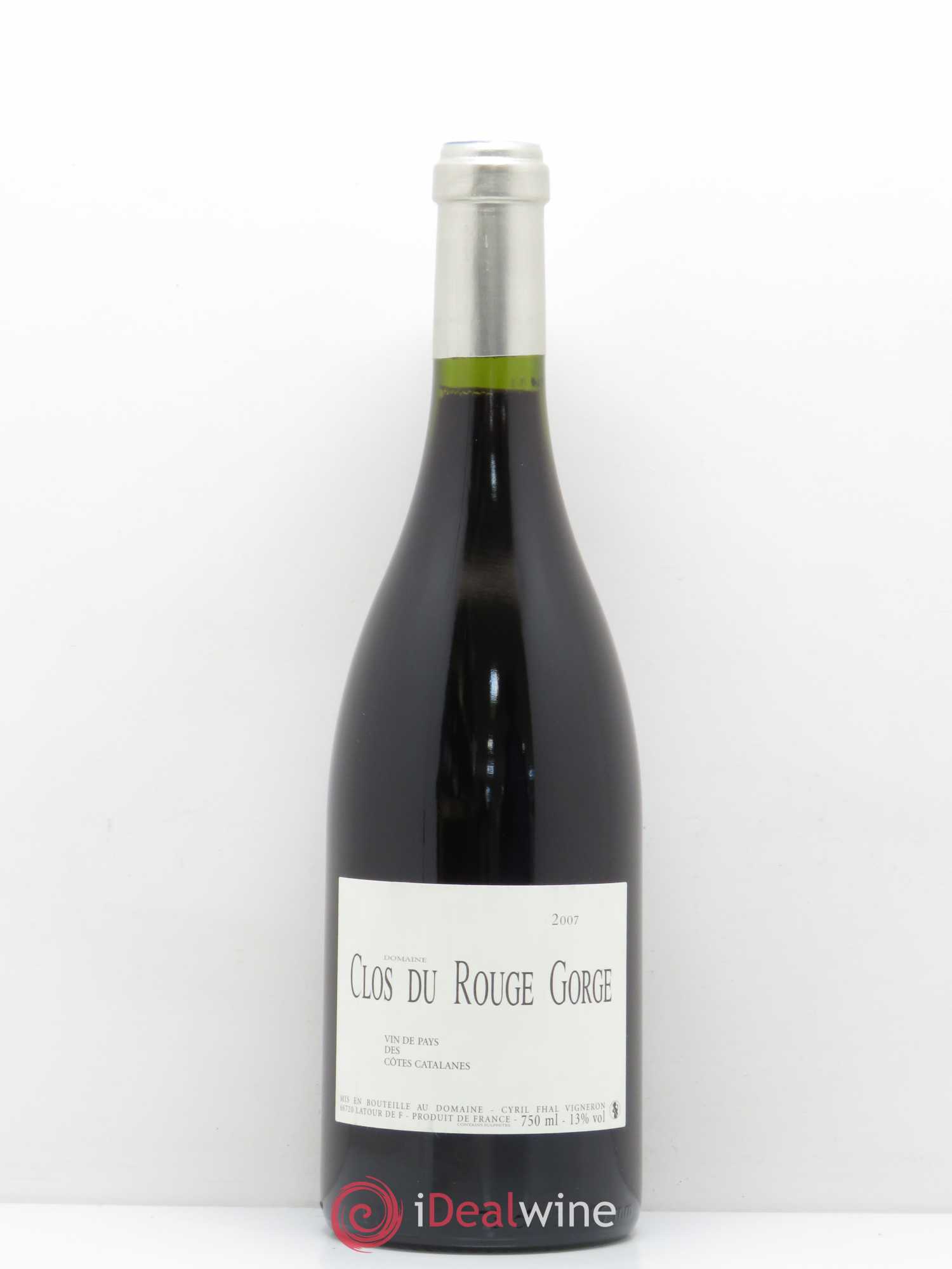 Côtes Catalanes (VDP des Côtes Catalanes) Clos du Rouge Gorge 2007 - Lot de 1 bouteille - 0