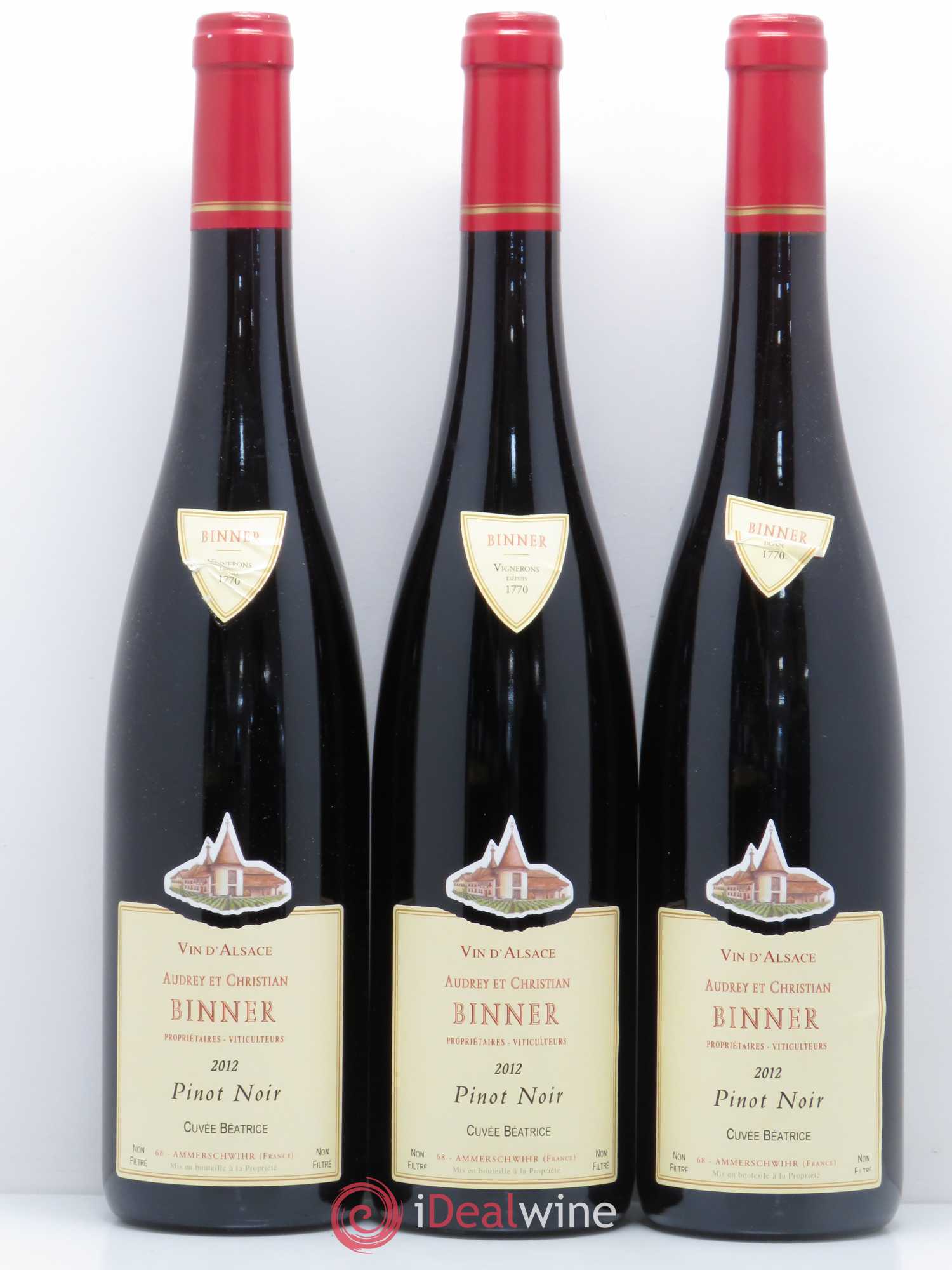 Pinot Noir Cuvée Béatrice Christian Binner 2012 - Posten von 6 Flaschen - 1