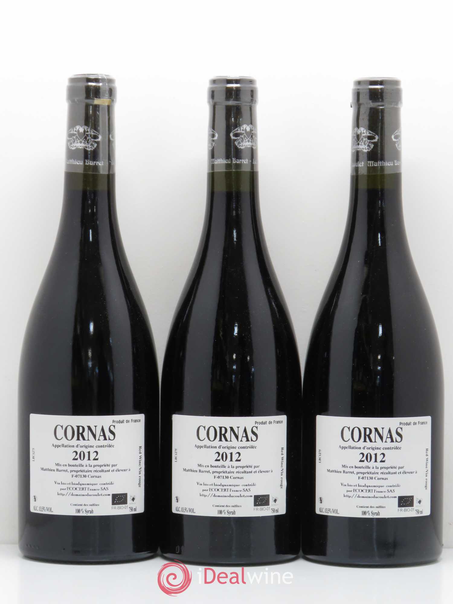 Cornas Brise Cailloux Coulet (Domaine du) - Matthieu Barret 2012 - Lot de 6 bouteilles - 2