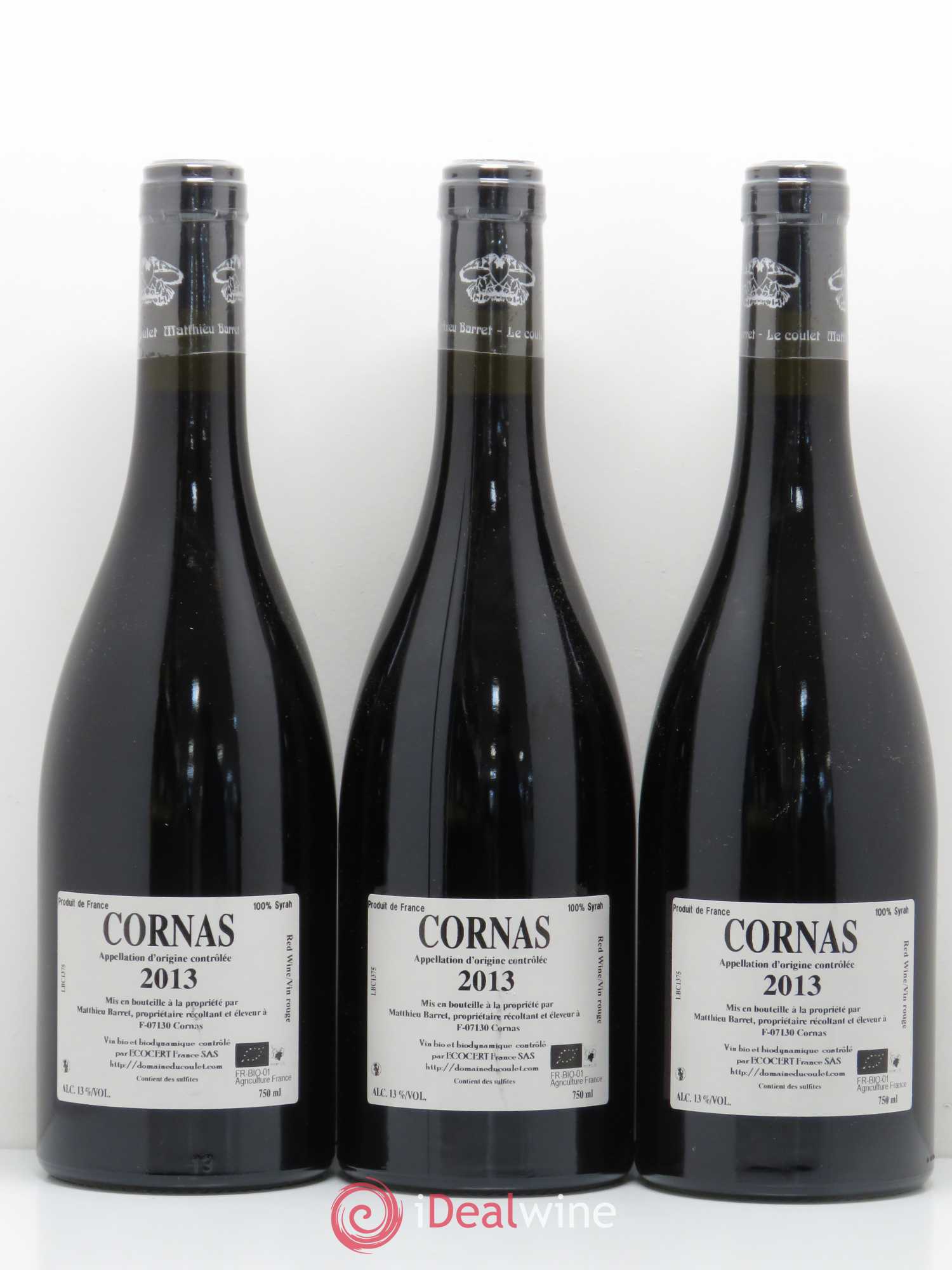 Cornas Brise Cailloux Coulet (Domaine du) - Matthieu Barret 2013 - Lot de 6 bouteilles - 2