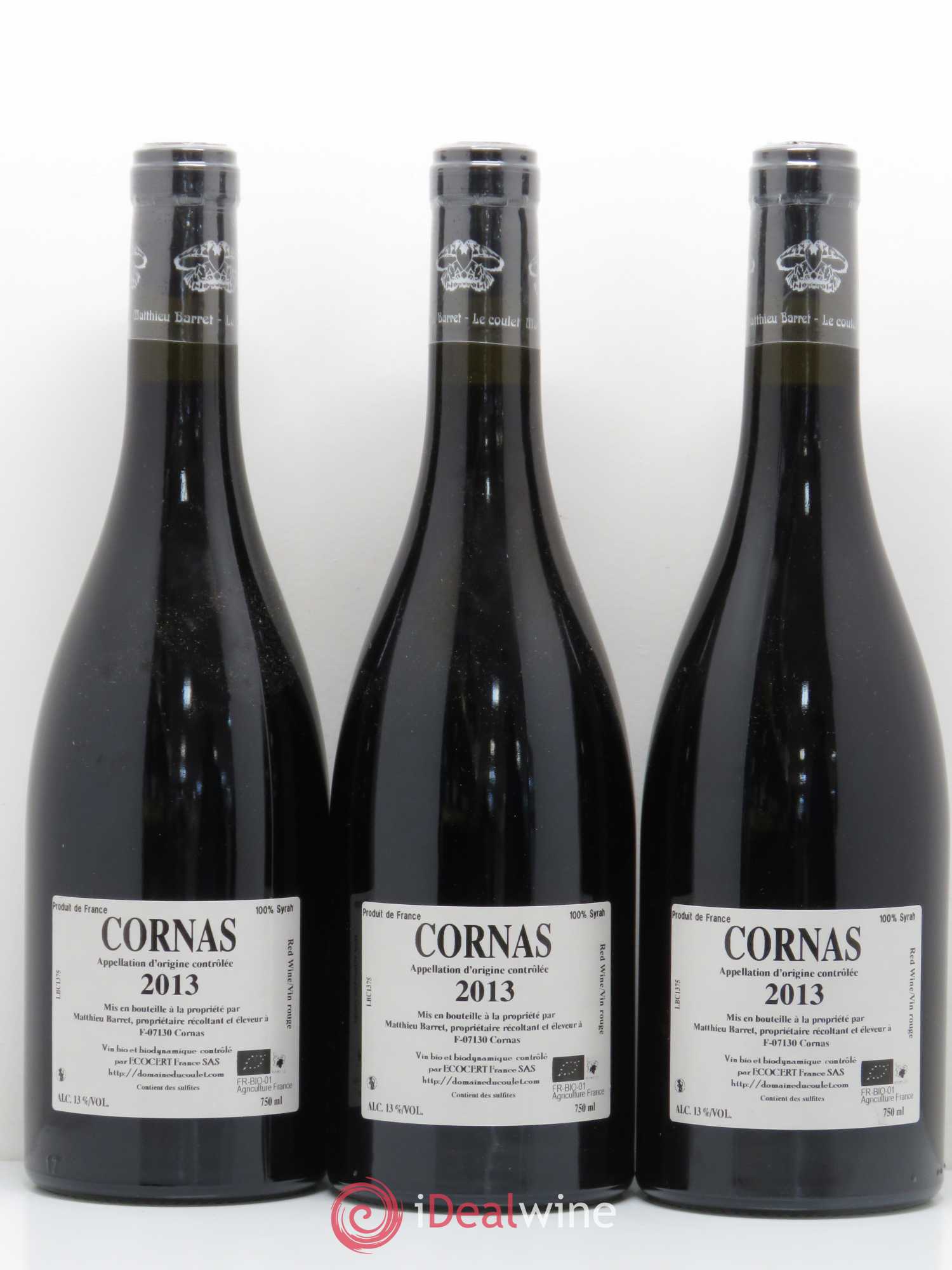 Cornas Brise Cailloux Coulet (Domaine du) - Matthieu Barret 2013 - Lot de 6 bouteilles - 4