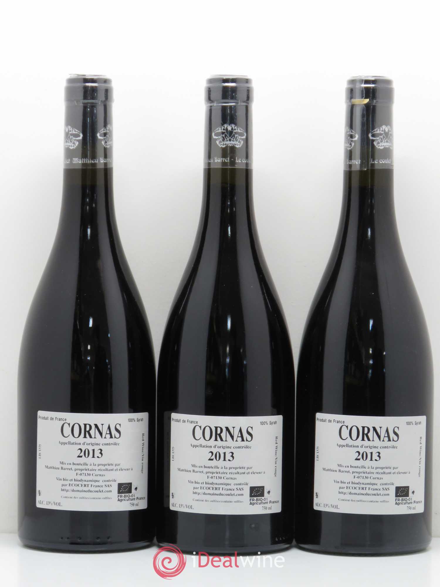 Cornas Brise Cailloux Coulet (Domaine du) - Matthieu Barret 2013 - Lot de 6 bouteilles - 2